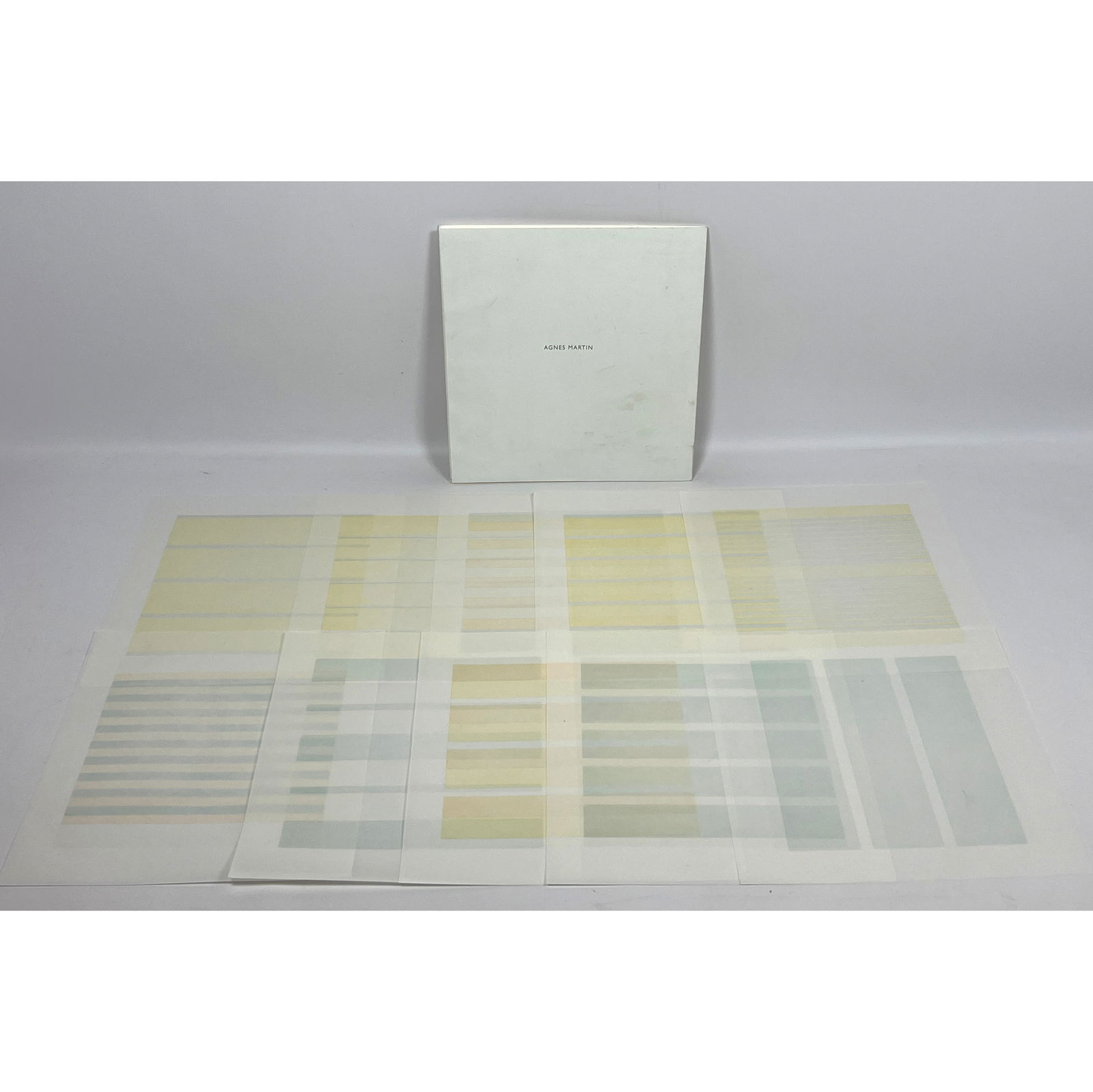 10 Agnes Martin offset lithograph Prints on vellum (1 of 14)