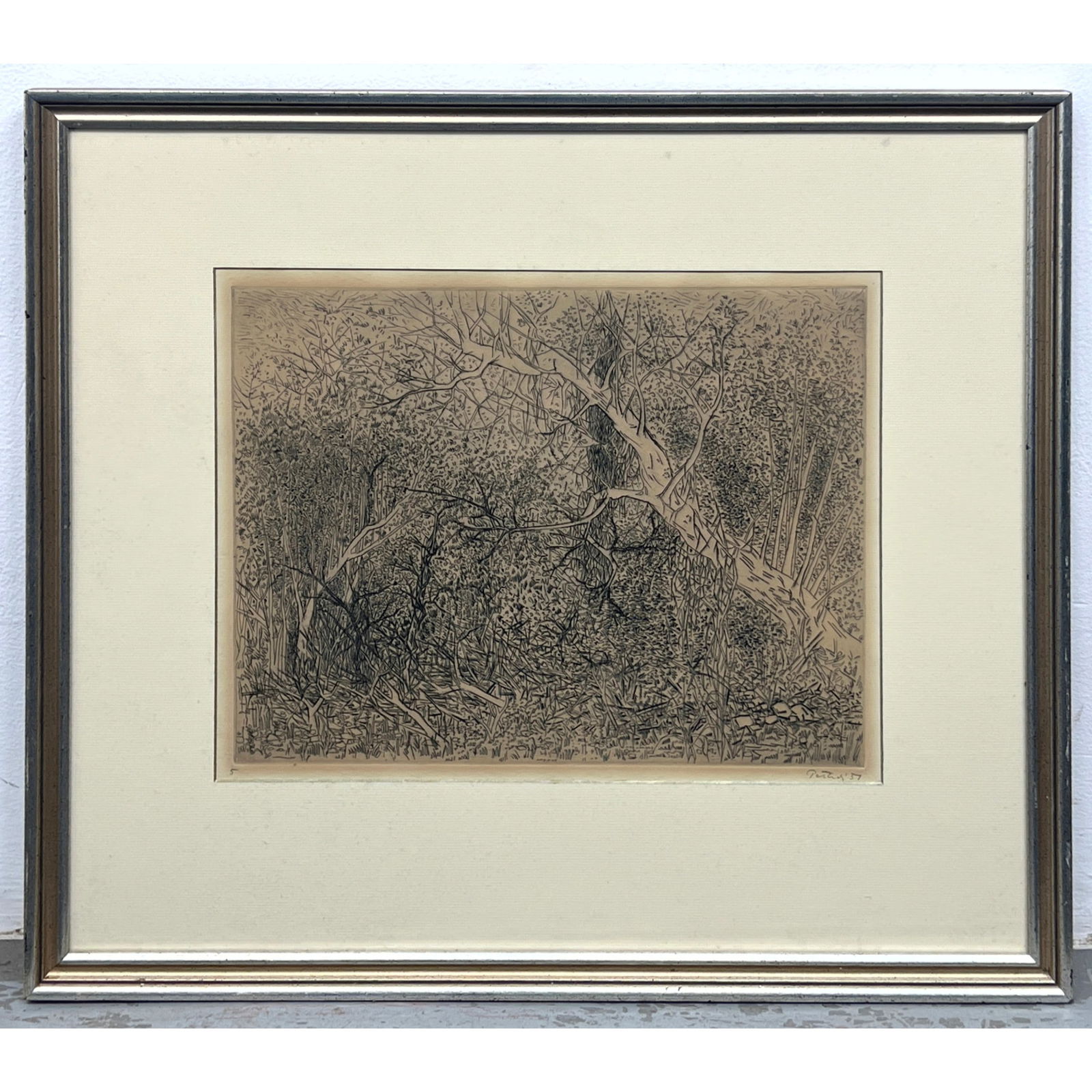 Gabor Peterdi 57 Etching Print. Number 5 (1 of 9)
