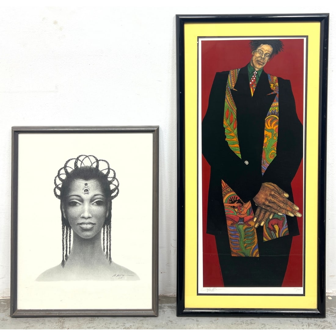 2pcs Modern Art. Charles Bibbs Signed and Numbered Print Urban Knight 787/1300 1998 B. Britt '88 pri (1 of 13)