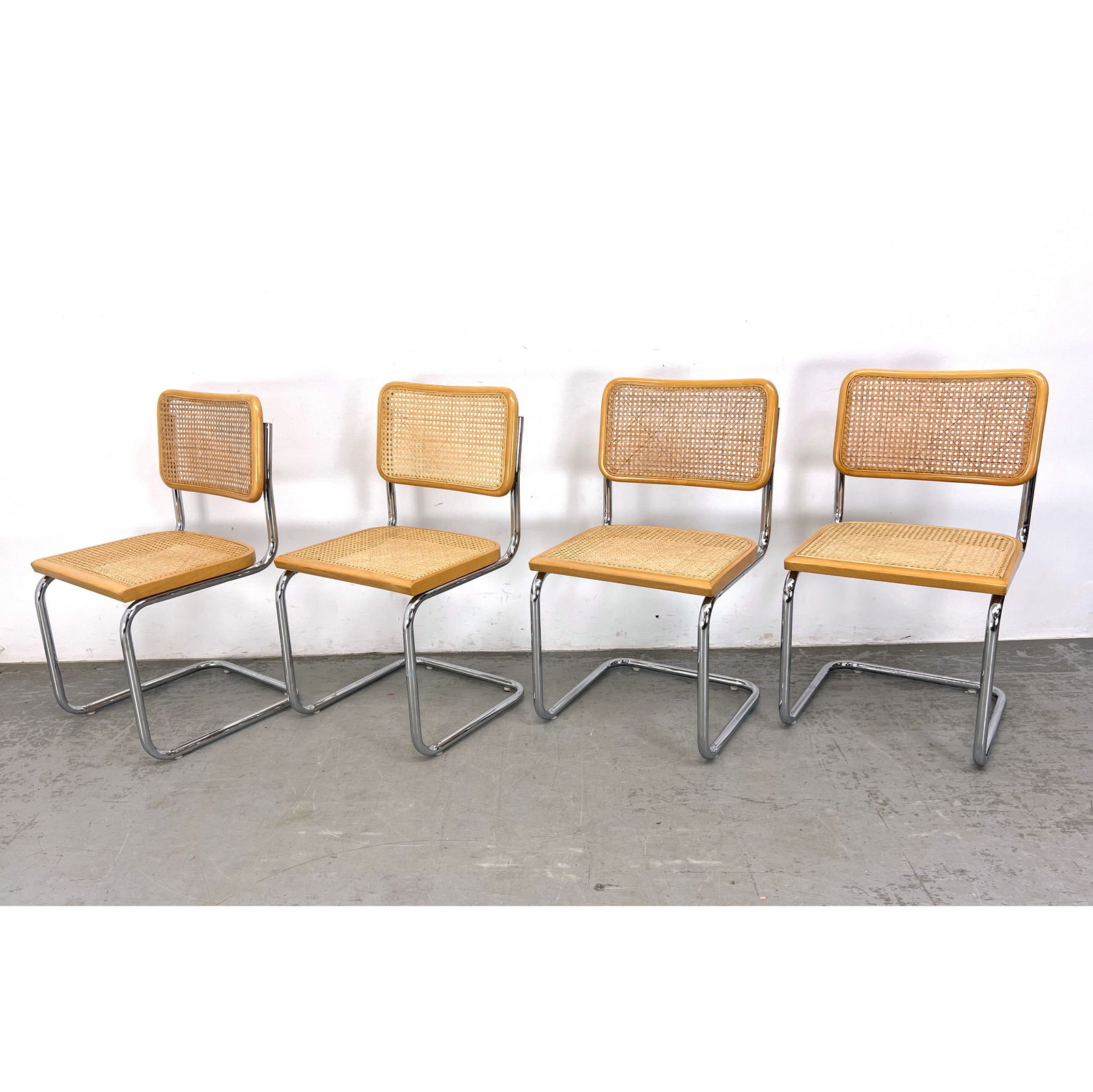 Marcel Breuer Cesca style Chairs, Made in Italy sticker (1 of 13)
