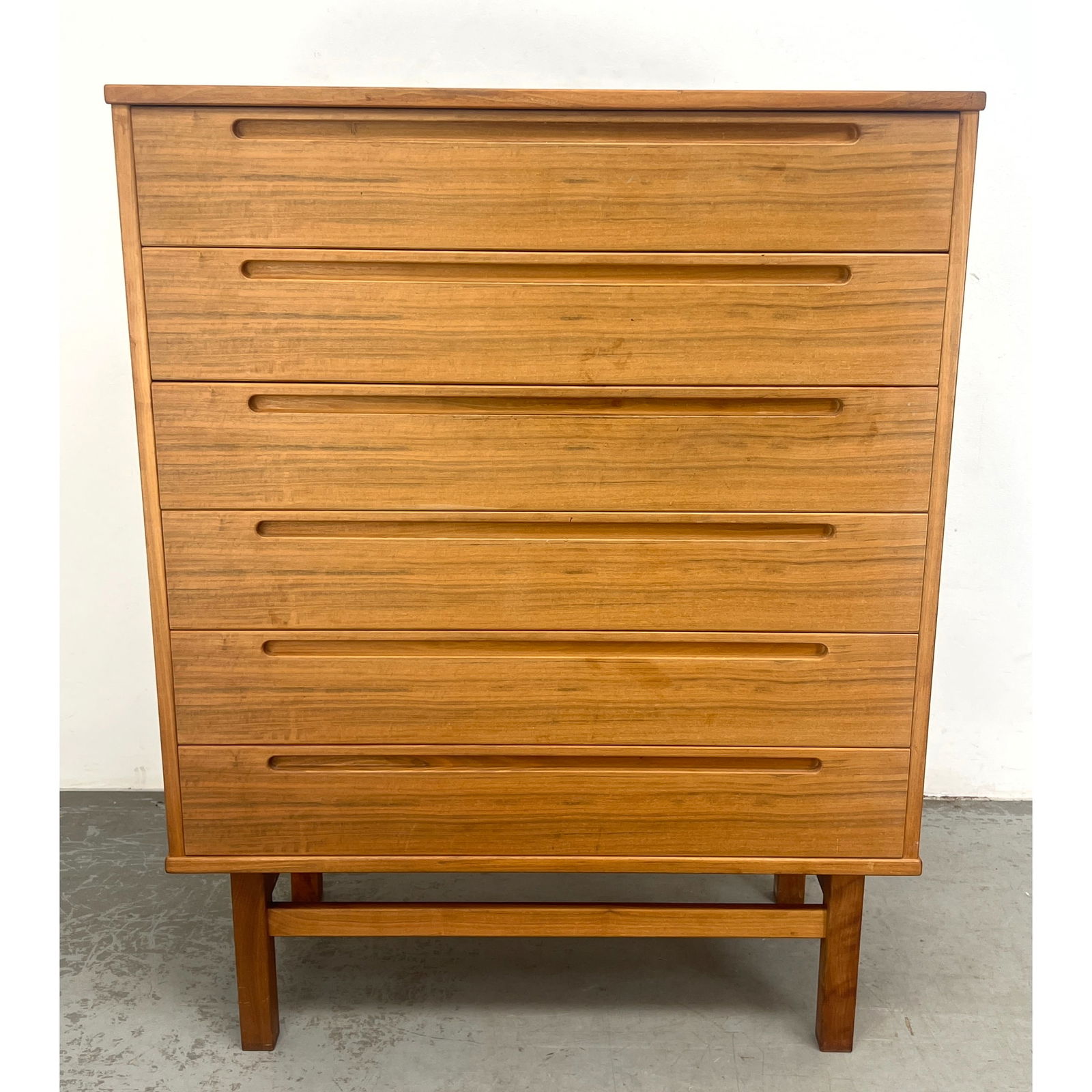 Danish Modern Teak Nils Jonsson 6 Drawer Tall Chest Dresser. (1 of 9)