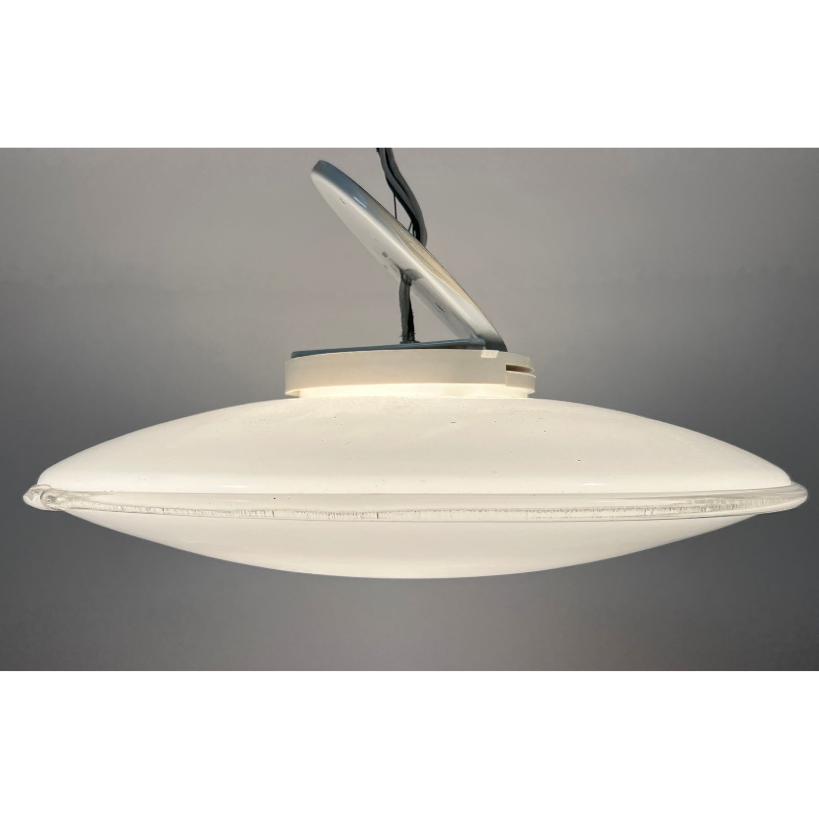 Leucos Italian Murano Italian Saucer Ceiling Light. (1 of 8)