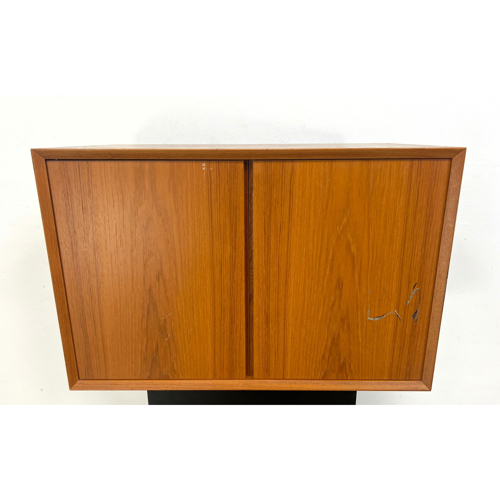 POUL CADOVIUS Danish Modern Teak Cabinet. Single Cabinet designed for modular Cado wall unit. Black (1 of 9)