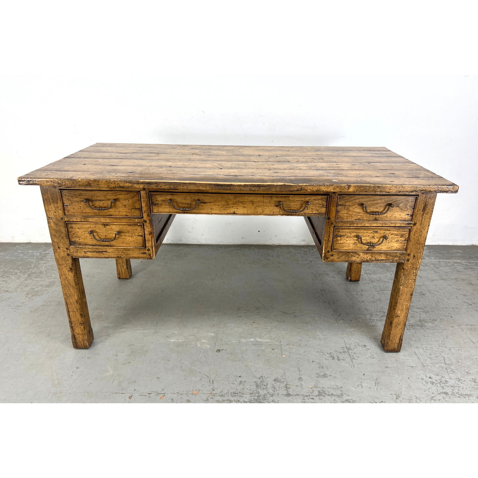Guy Chaddock and Co., Los Angeles Rustic Style Writing Desk. Melrose Collection. Unmarked. (1 of 12)