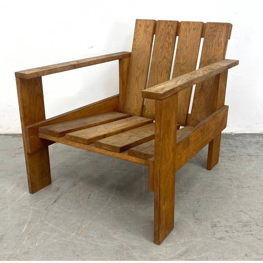 Gerrit Rietveld Maple 'steltman' Chair Designed In 1963