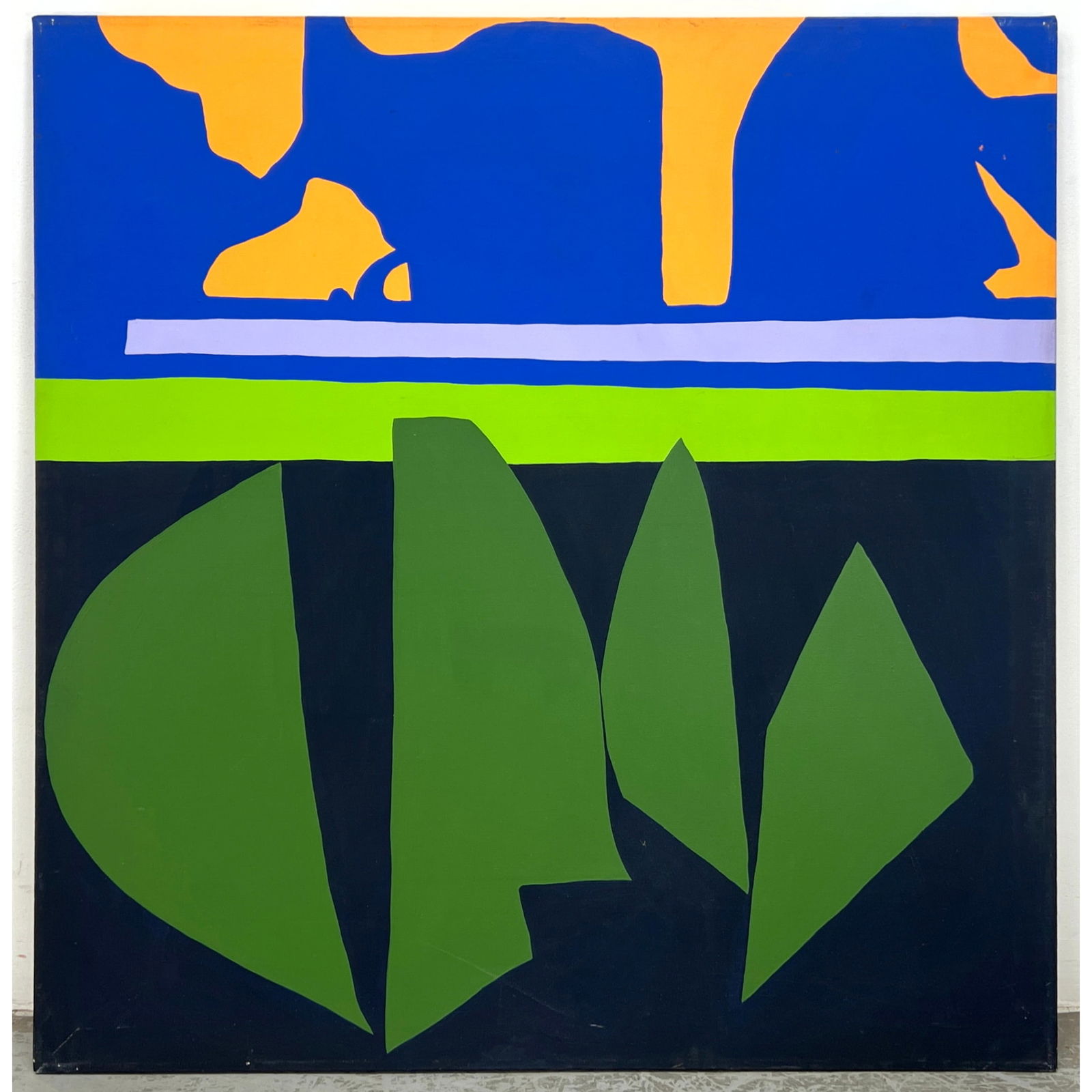 Large ELIZABETH BLUMENTHAL Abstract Painting. "Stonehenge Series" Vivid Bold Color Fields. Acrylic o (1 of 7)