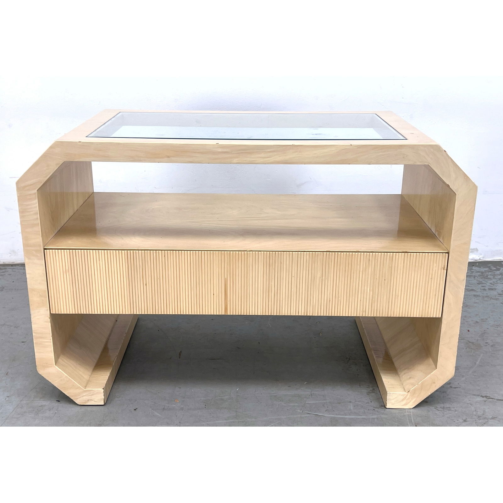 Springer Style Console Table with Single Drawer.: Springer Style Console Table with Single Drawer. Dimensions: Height: 22 inches, Width: 34 inches, Depth: 18 inches. --- - We offer curbside delivery for most items to NYC, Manhattan, Close Brooklyn, H