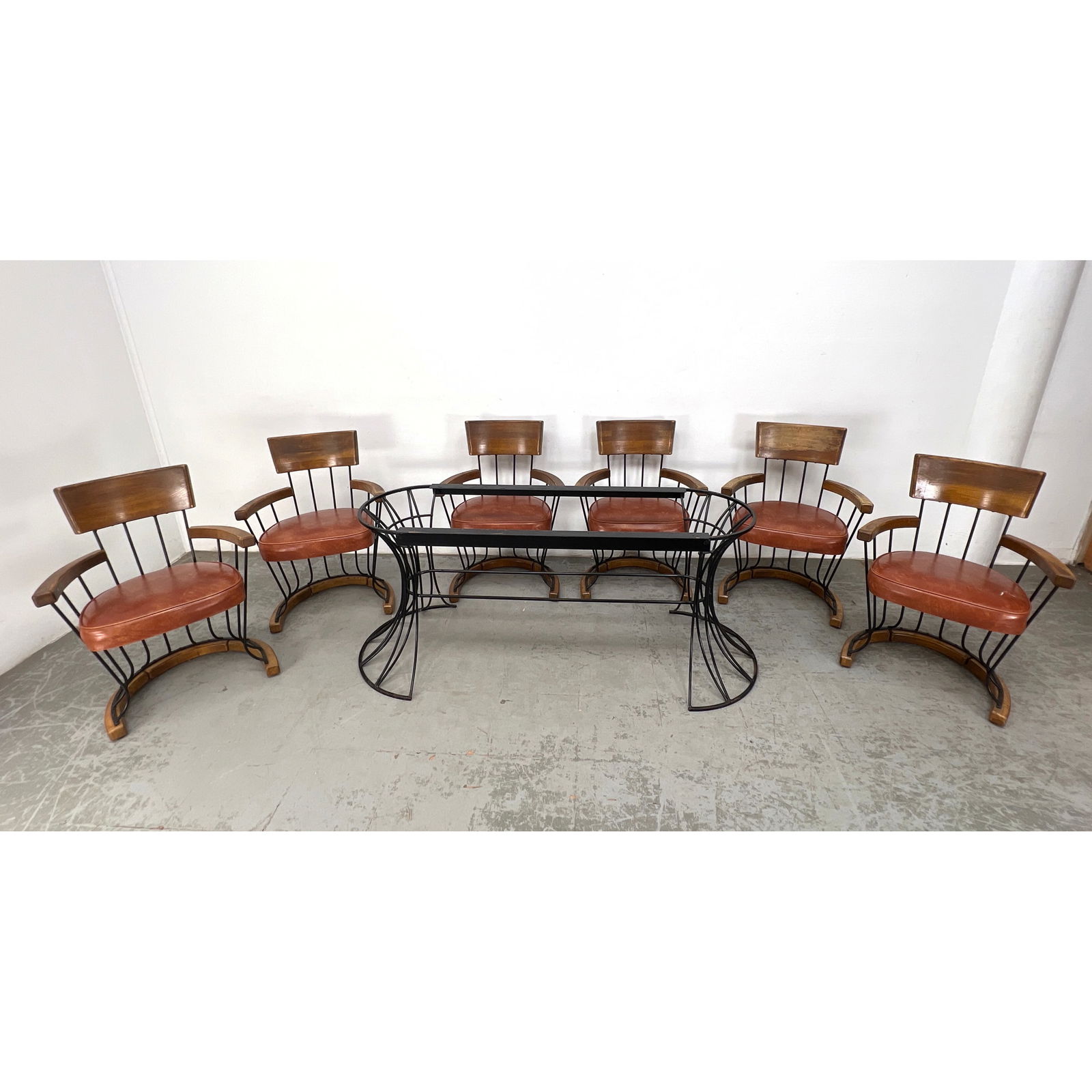 Richard McCarthy Selrite Style Dining Set. Table base and 6 Chairs. (1 of 20)