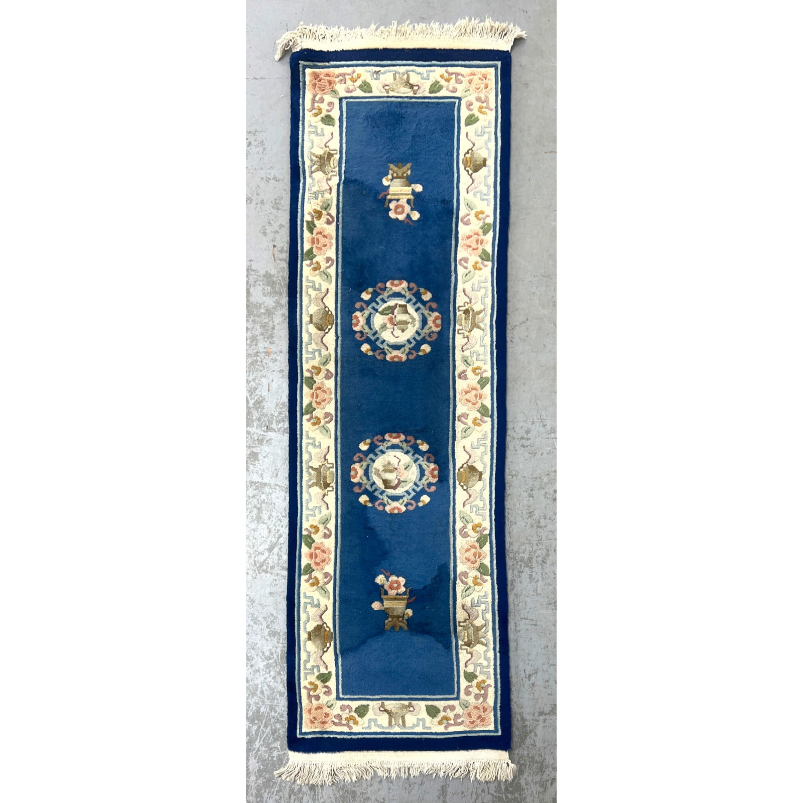 2'3.5 X 8'2 Chinese style Handmade Carpet Runner Rug. (1 of 8)