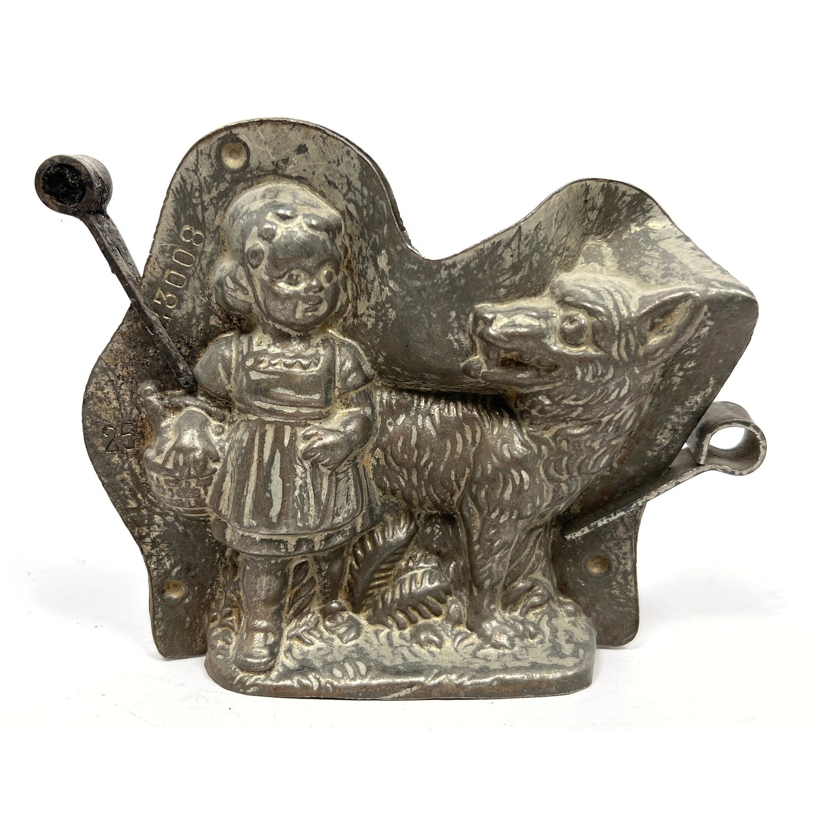 ANTON REICHE Dresden Vintage Chocolate Mold. Little Red Riding Hood and the Wolf. Germany. Sweets, C (1 of 10)