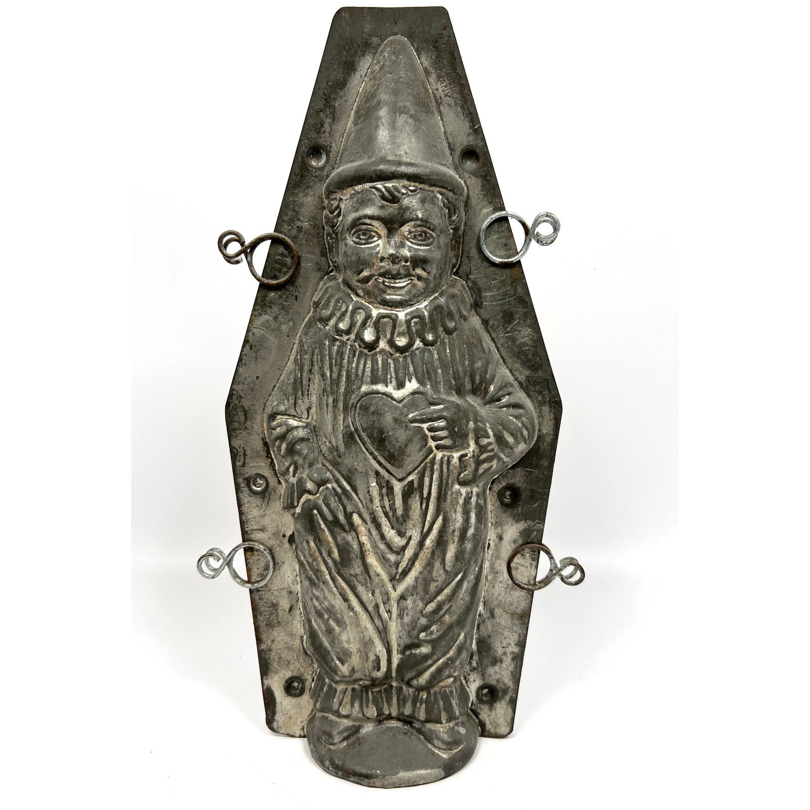 Vintage Berlin GERMAN Clown with Heart Chocolate Mold. Confectionary. Sweets Mold. (1 of 11)