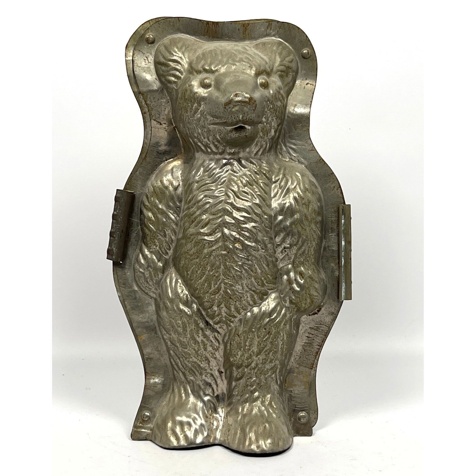Vintage Teddy Bear Chocolate Mold. Standing Bear. Likely French or German. Marked 32. (1 of 12)