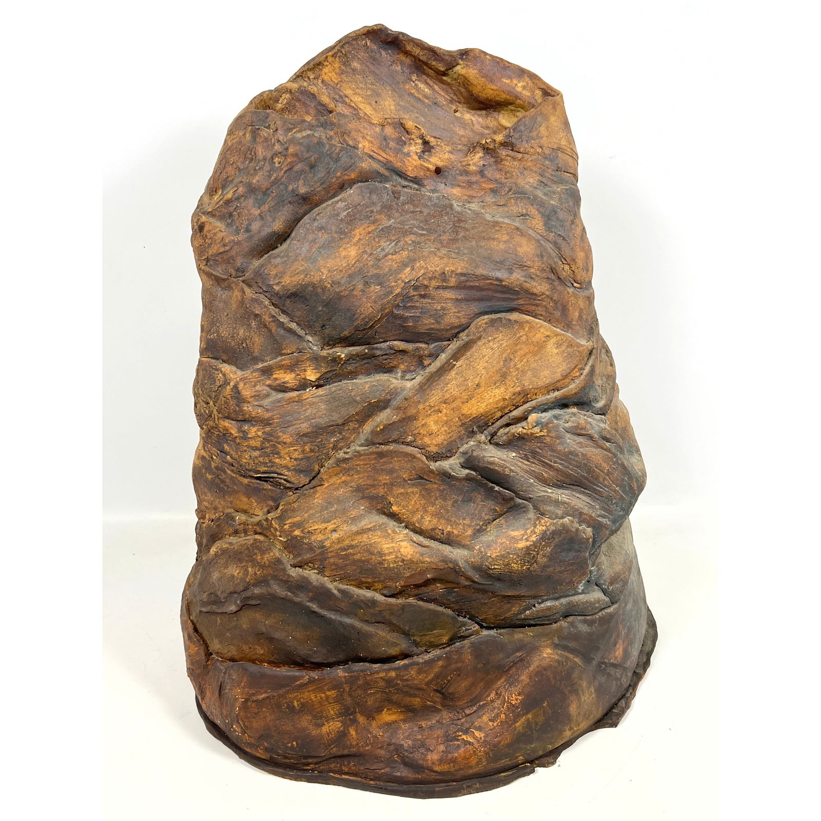 Large Abstract Pottery Sculptural Vase. Organic form. Signed. (1 of 11)