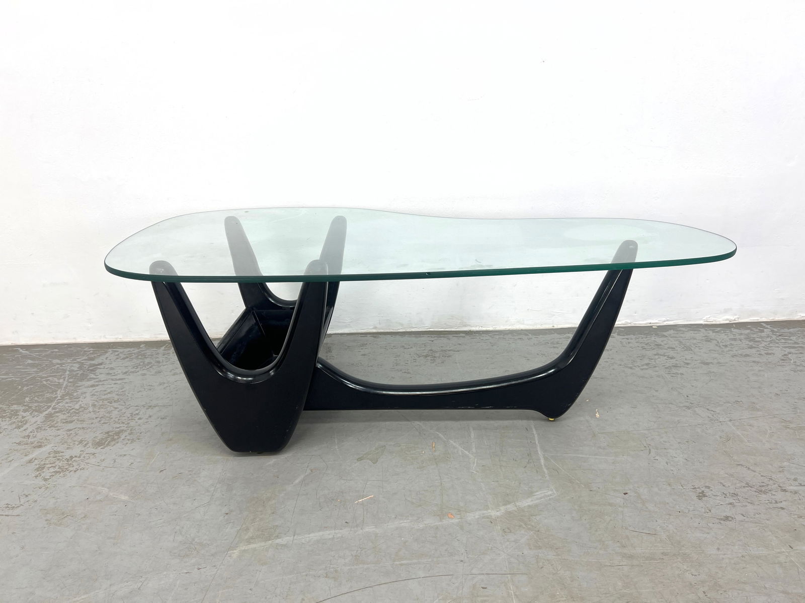 Adrian Pearsall Style Kroehler Mid Century Modern Coffee Table. Kidney shaped glass top. planter box (1 of 9)