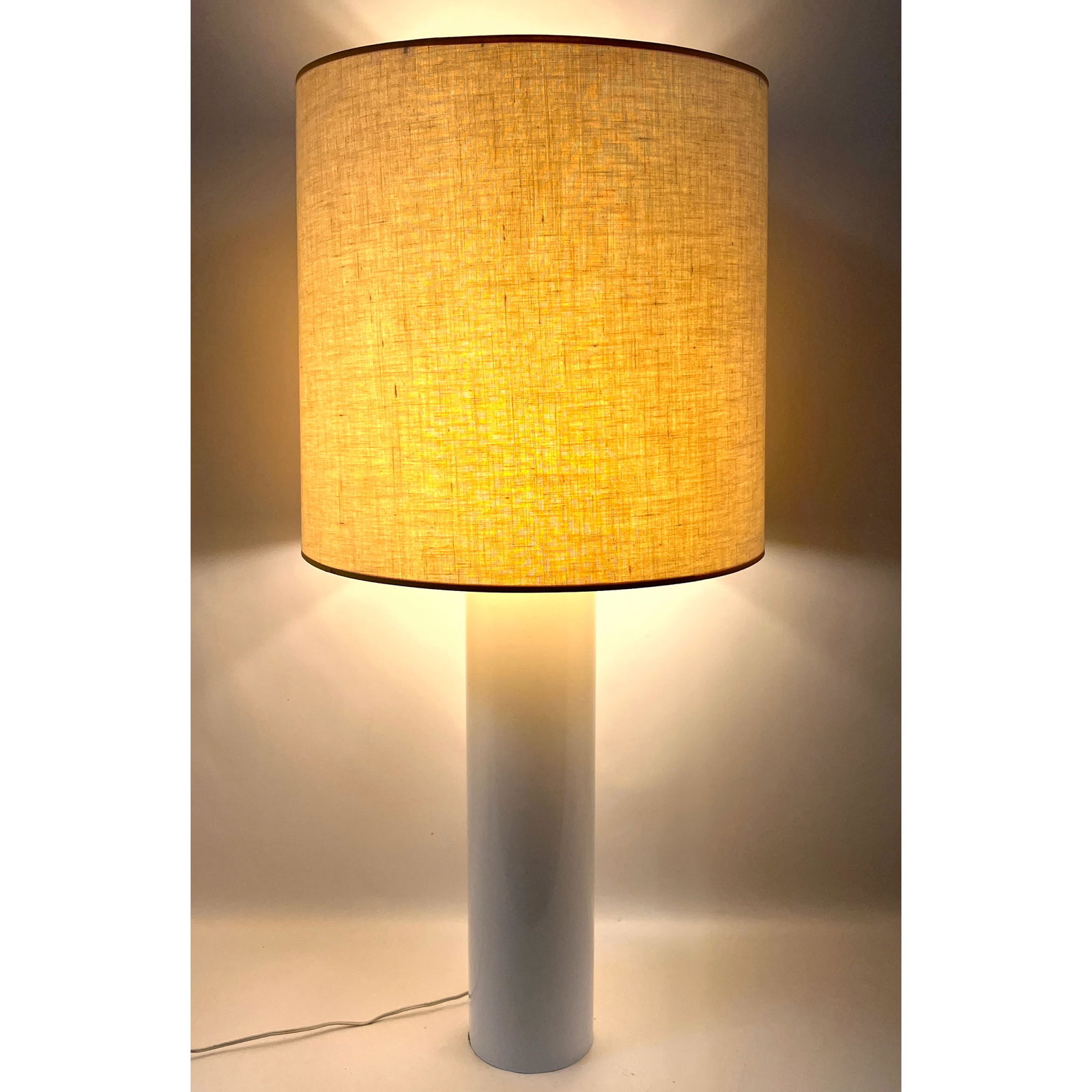 Extra Large George Kovacs Table Lamp. 4 Sockets. Red knob with Shade: Extra Large George Kovacs Table Lamp. 4 Sockets. Red knob with Shade Dimensions: Height: 43 inches, Width: 19 inches, Depth: 19 inches. --- US Packing and Shipping charge: In house shipping available.