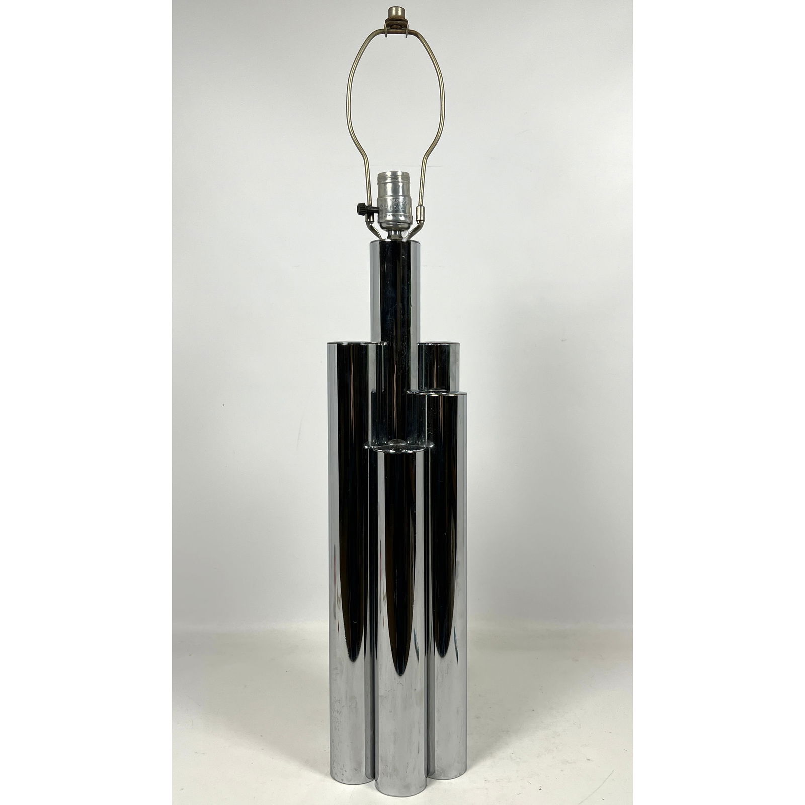 Sonneman Style Stacked Tubular Chrome Table Lamp. (1 of 11)