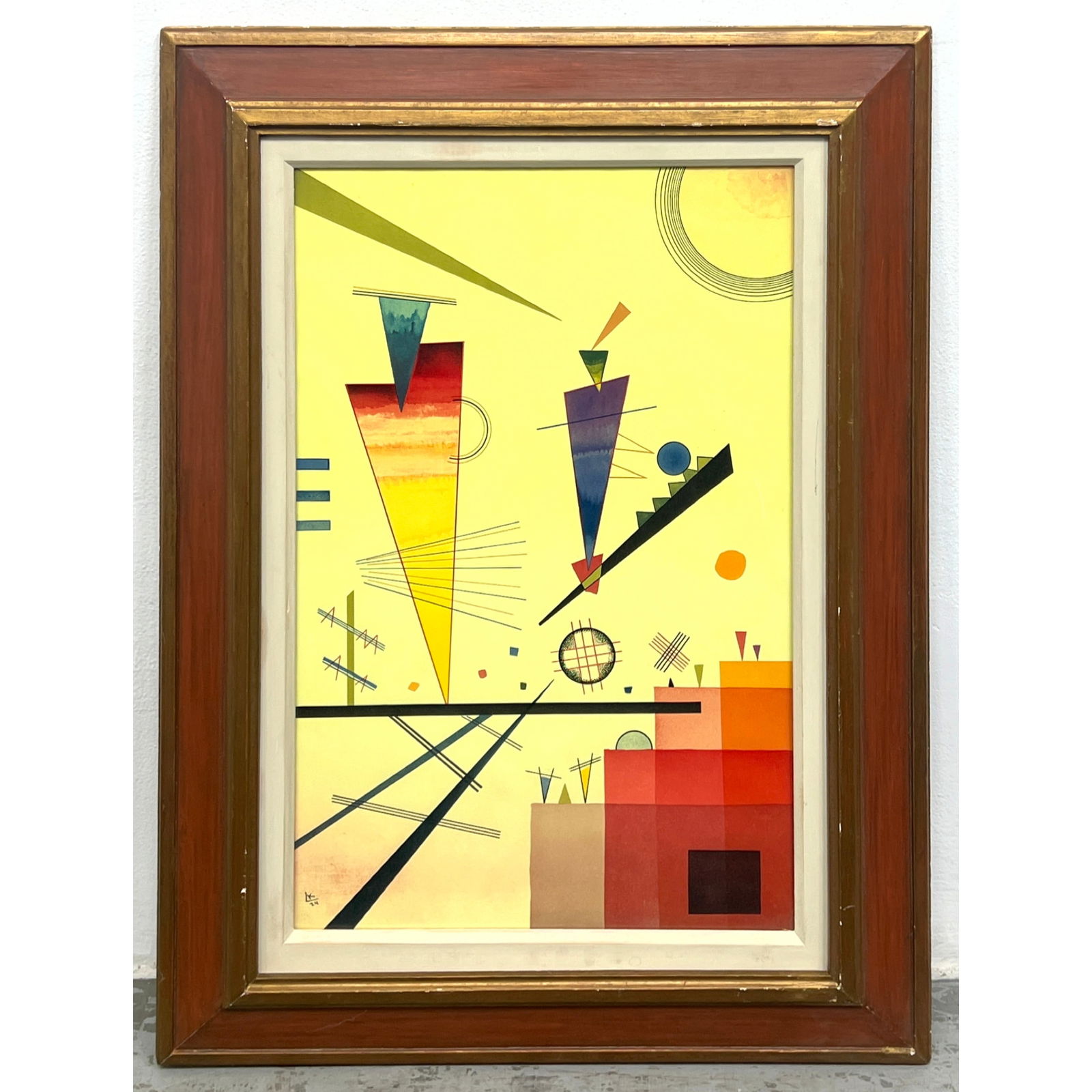 Color Wassily Kandinsky Print. Merry Structures. avant-garde (1 of 8)