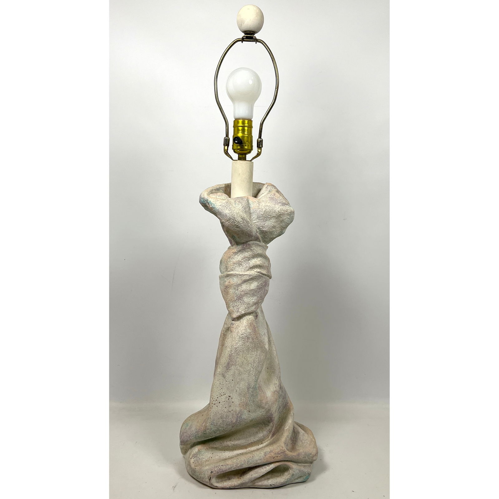 Vintage John Dickinson Style Draped Plaster Table Lamp. Decorator Style (1 of 11)