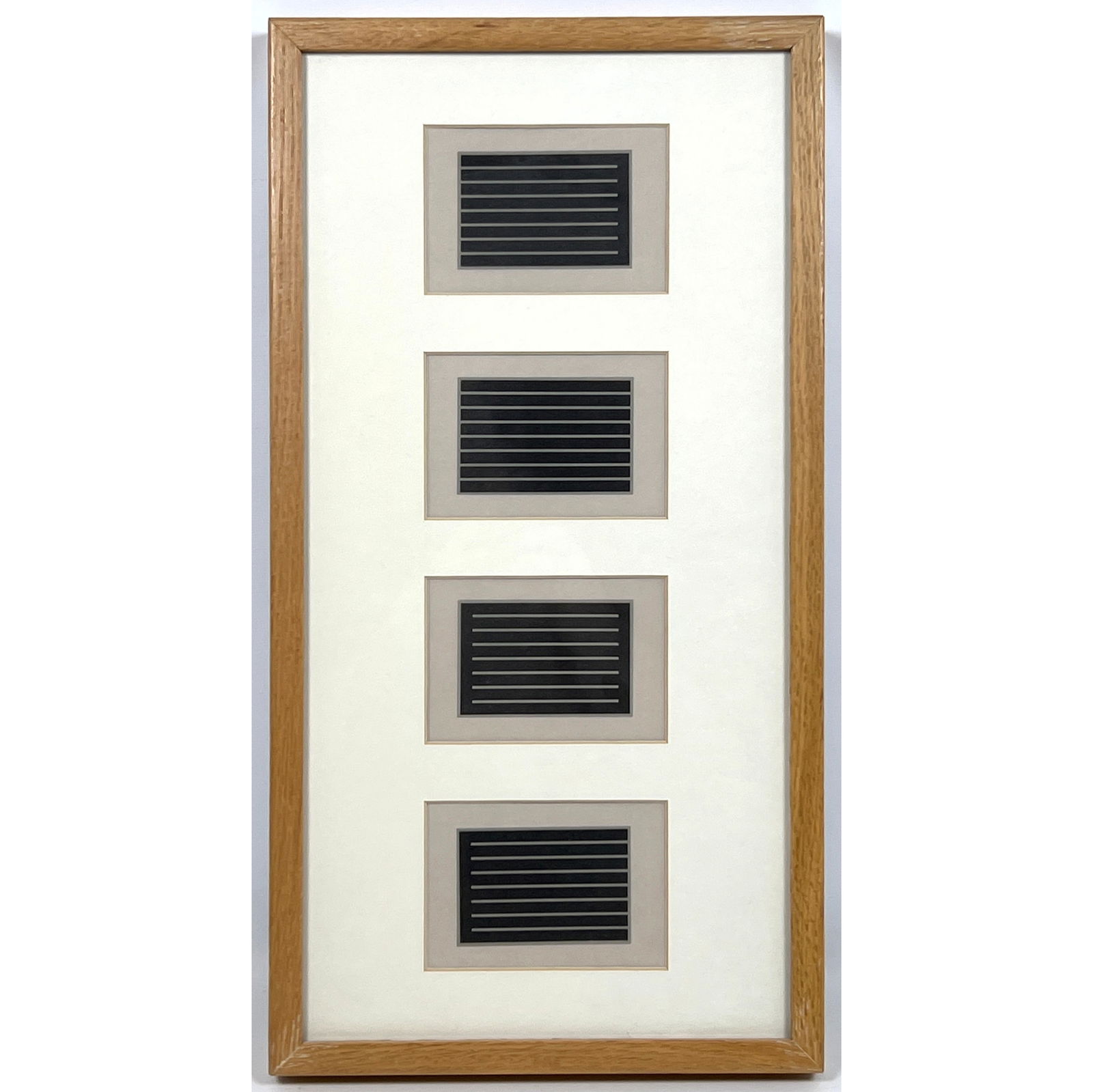 DONALD JUDD The Last Editions 1994 4 piece miniature prints on Vellum (1 of 10)