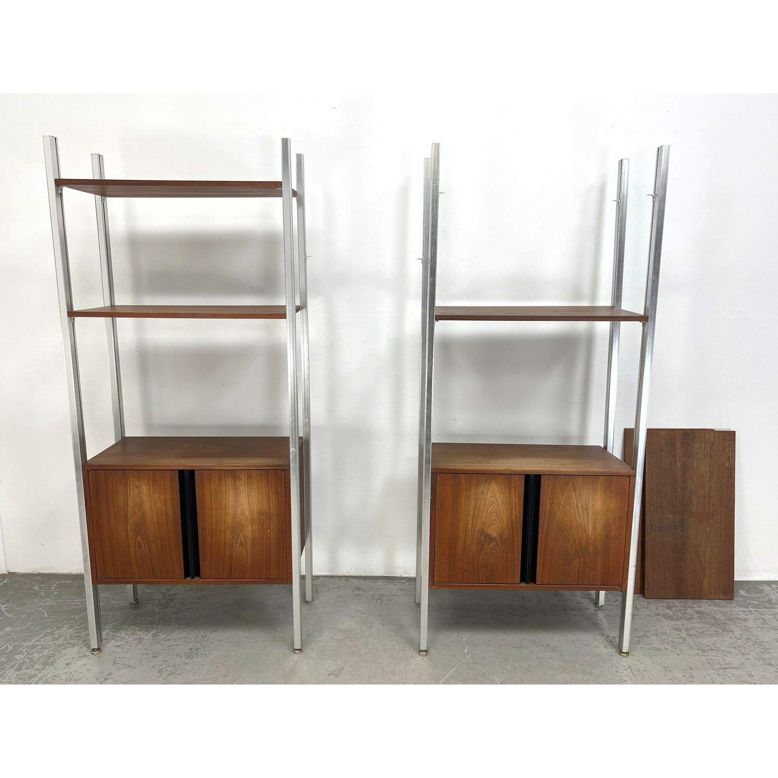 2pcs Jack Cartwright Founders Shelf Cabinets. Overall wear. 1 shelf screws pulled out under shelf. (1 of 13)