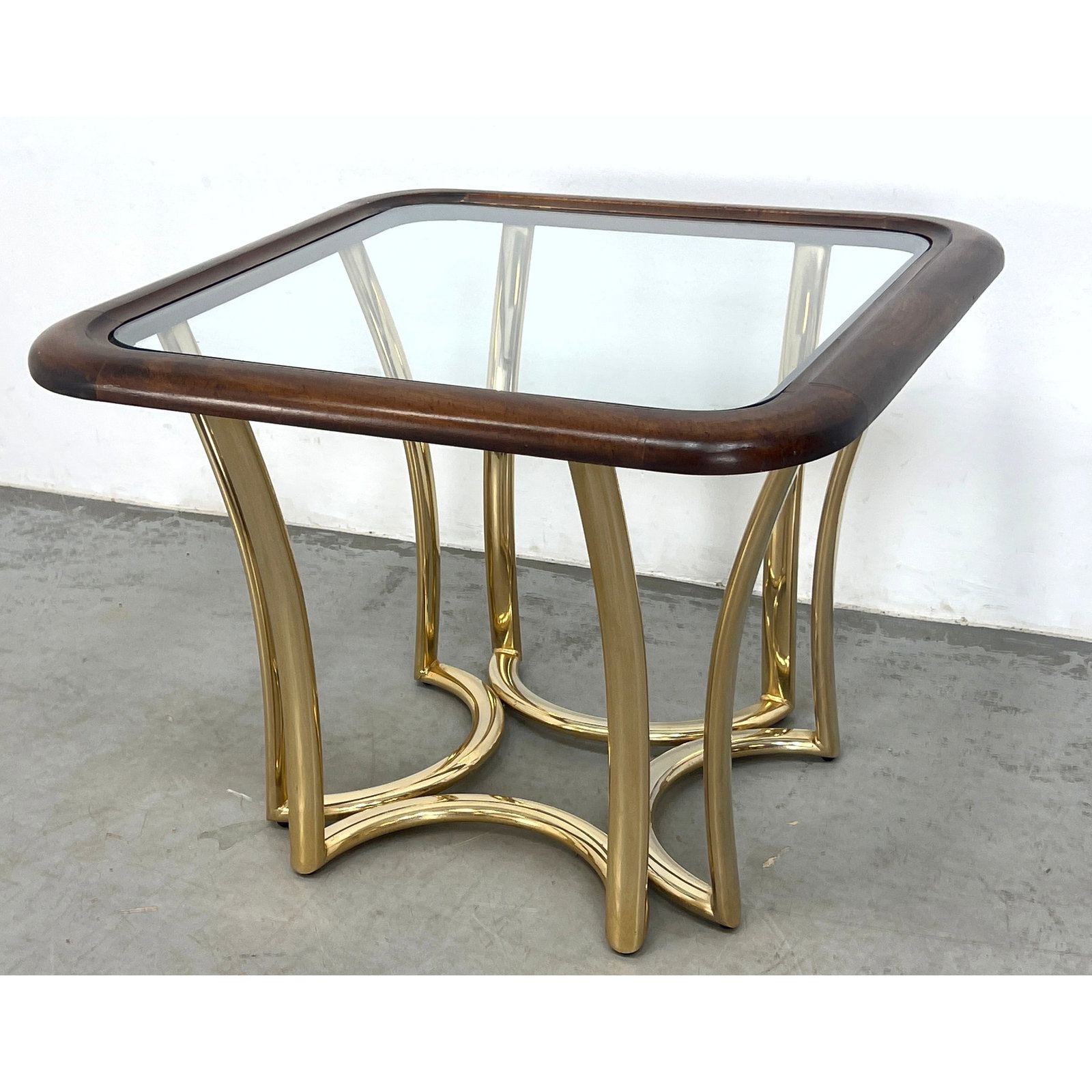 Modernist Style end or accent table,: Modernist Style end or accent table, Dimensions: Height: 19.5 inches, Width: 27 inches, Depth: 27 inches. --- - We offer curbside delivery for most items to NYC, Manhattan, Close Brooklyn, Hoboken abo