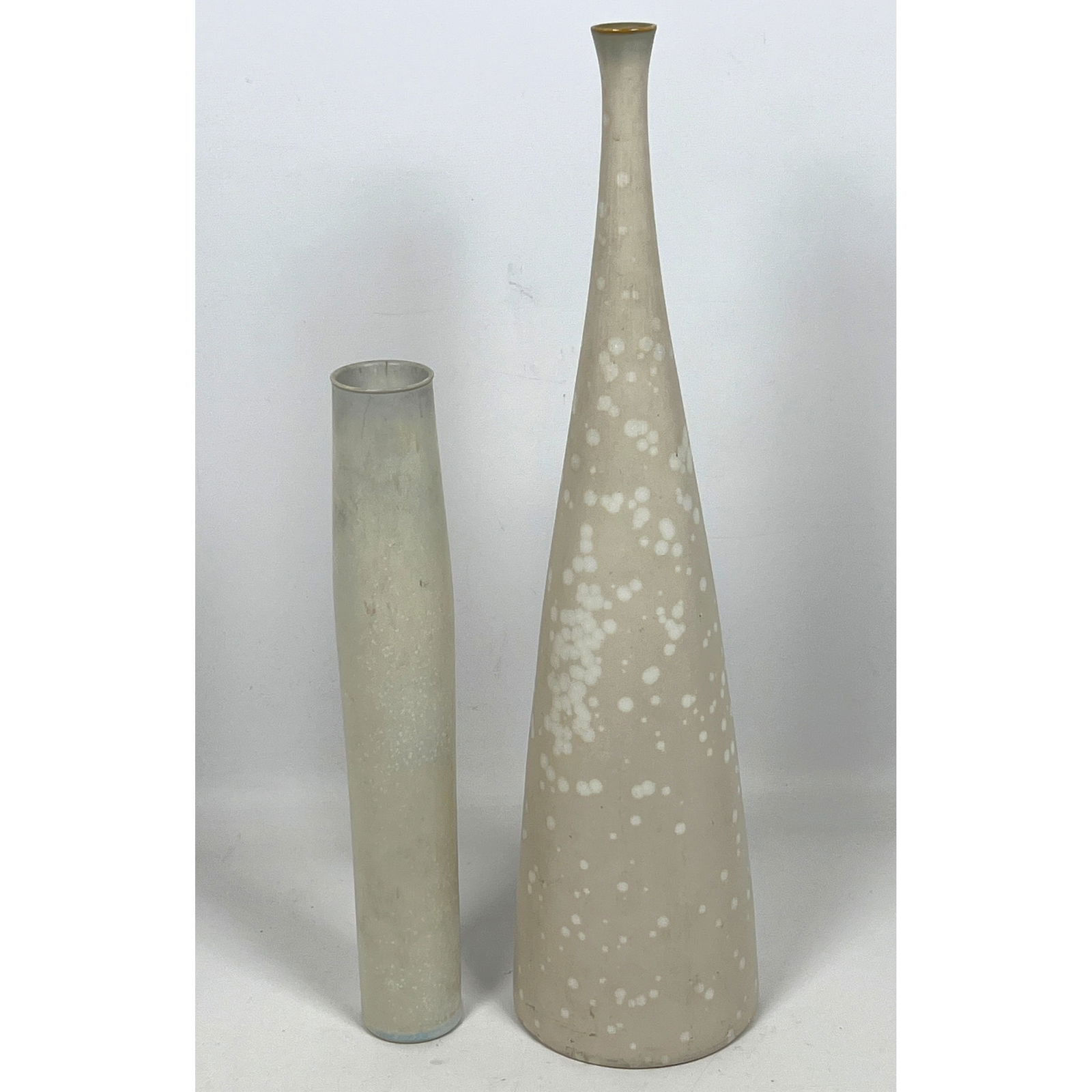 2pcs Scandinavian Vases. Carl-Harry Stalhane for Rorstrand, Sweden Narrow neck vase and Stig Lindber (1 of 14)