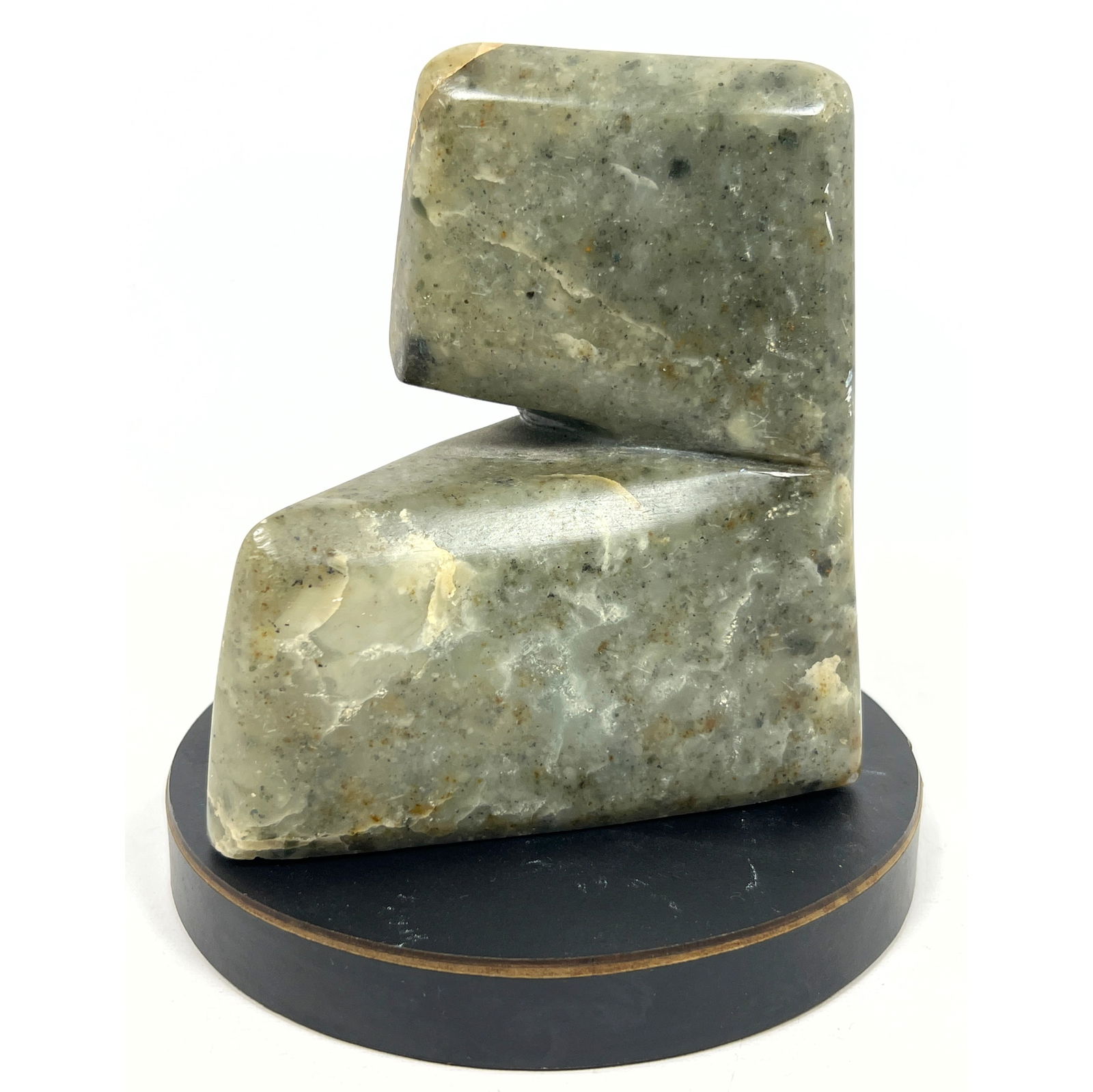 Abstract Modern stone Sculpture. Possibly Jade. (1 of 8)