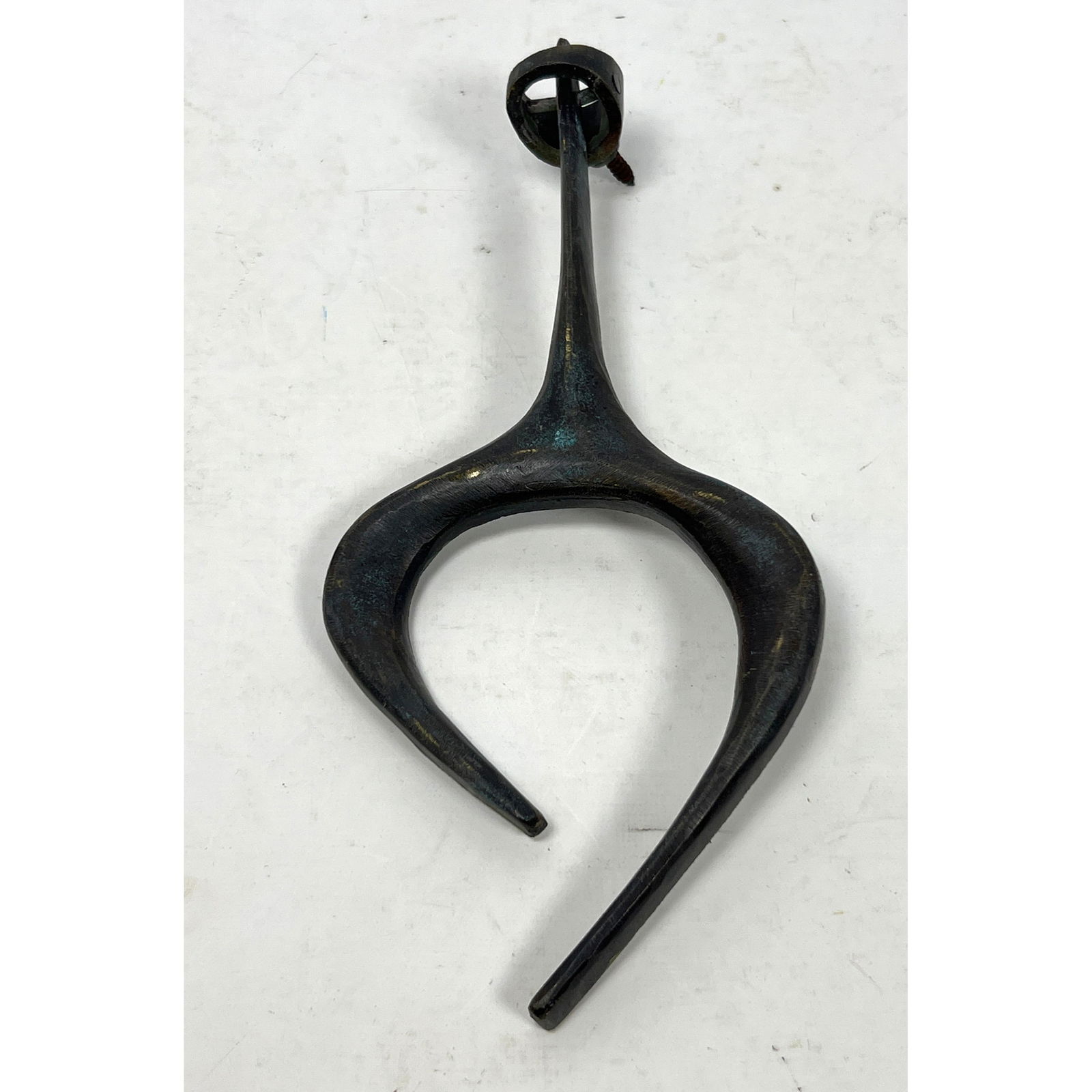 After Paul Evans Bronze Modernist Door Knocker. Unmarked. Dark Finish. (1 of 8)