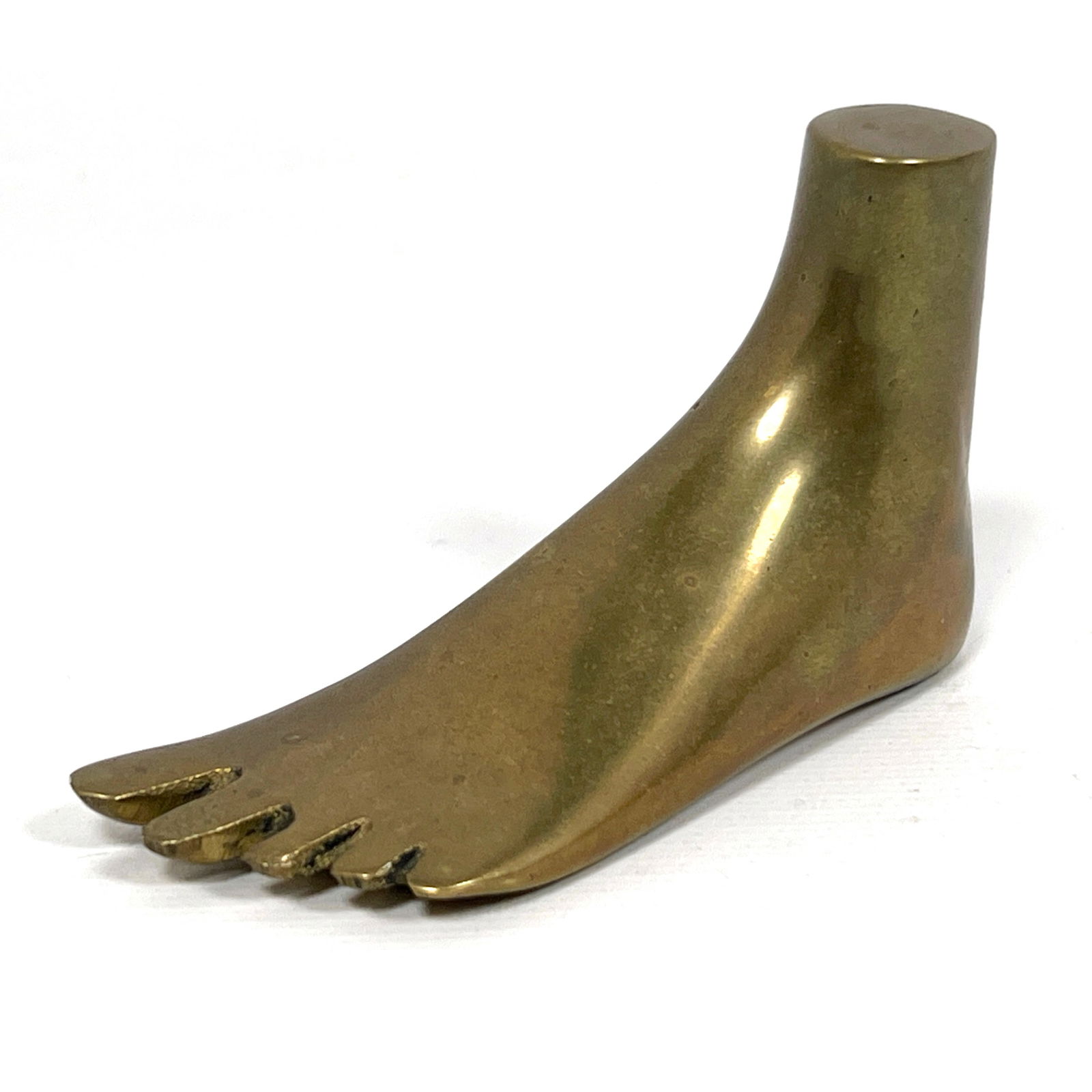 After CARL AUBOCK Bronze Foot Paperweight. Miniature Foot Sculpture. Unmarked. (1 of 7)