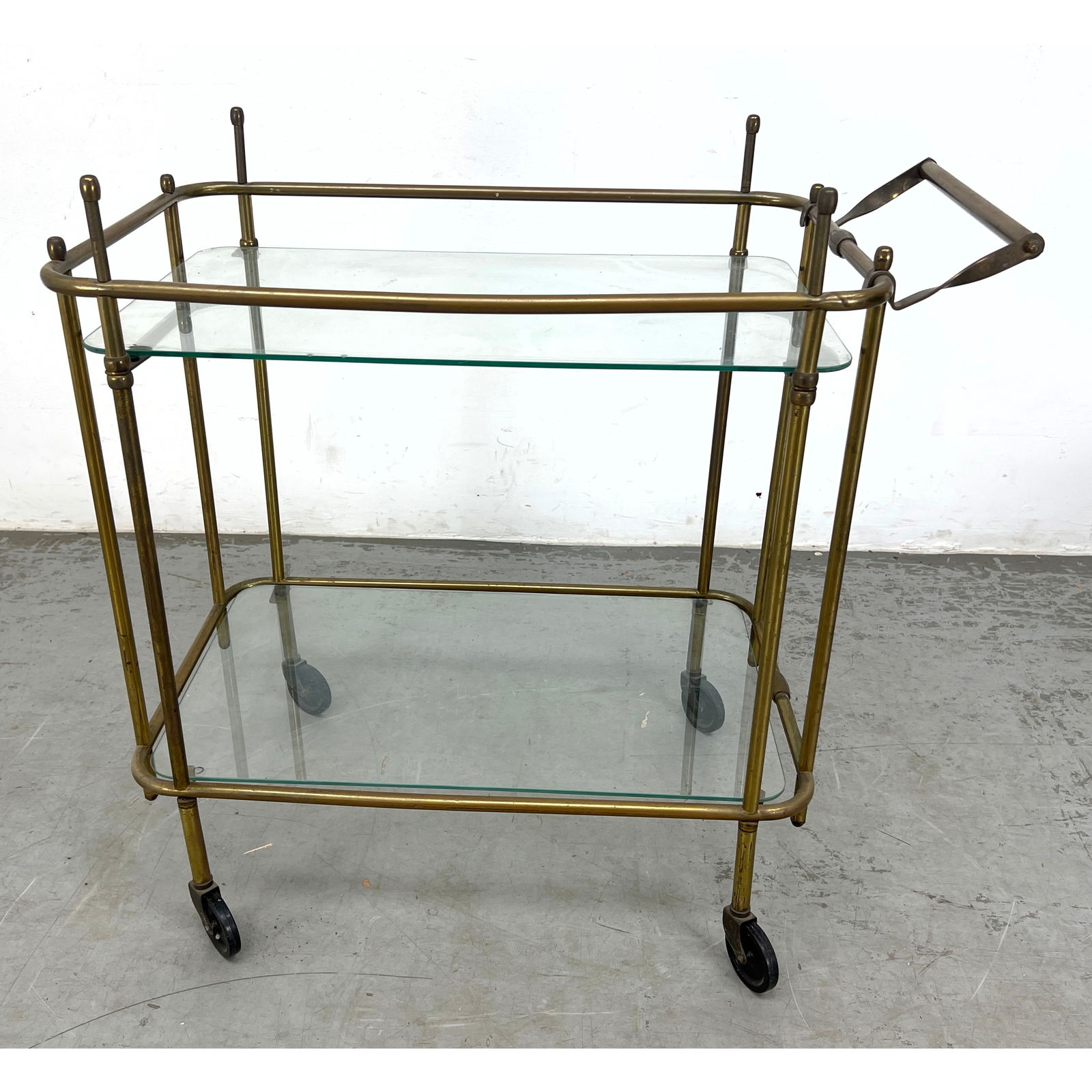 Italian style Brass Bar Tea Cart. (1 of 8)