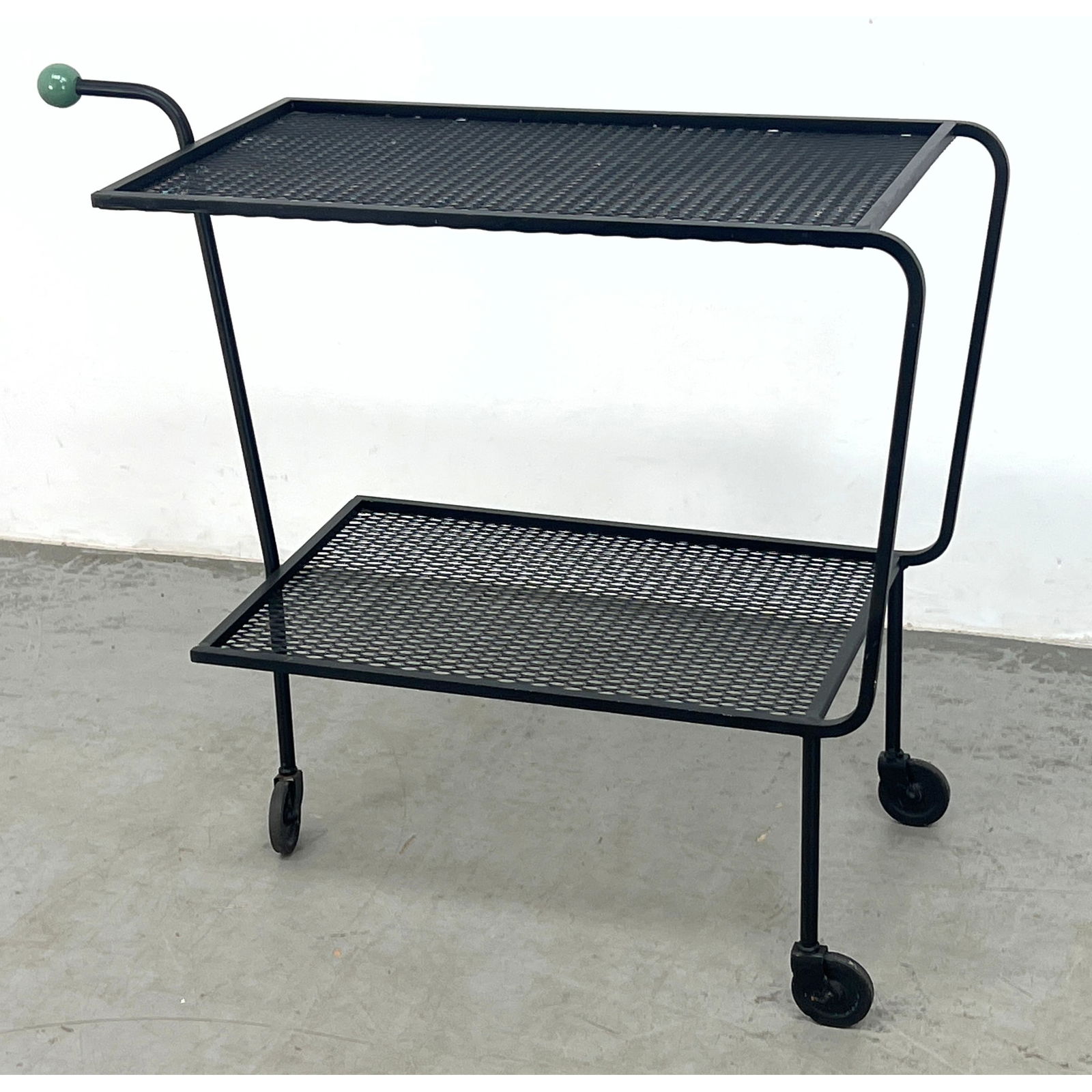 French Style Iron Bar Cart Tea Trolley Cart. Mathieu Mategot style. (1 of 7)