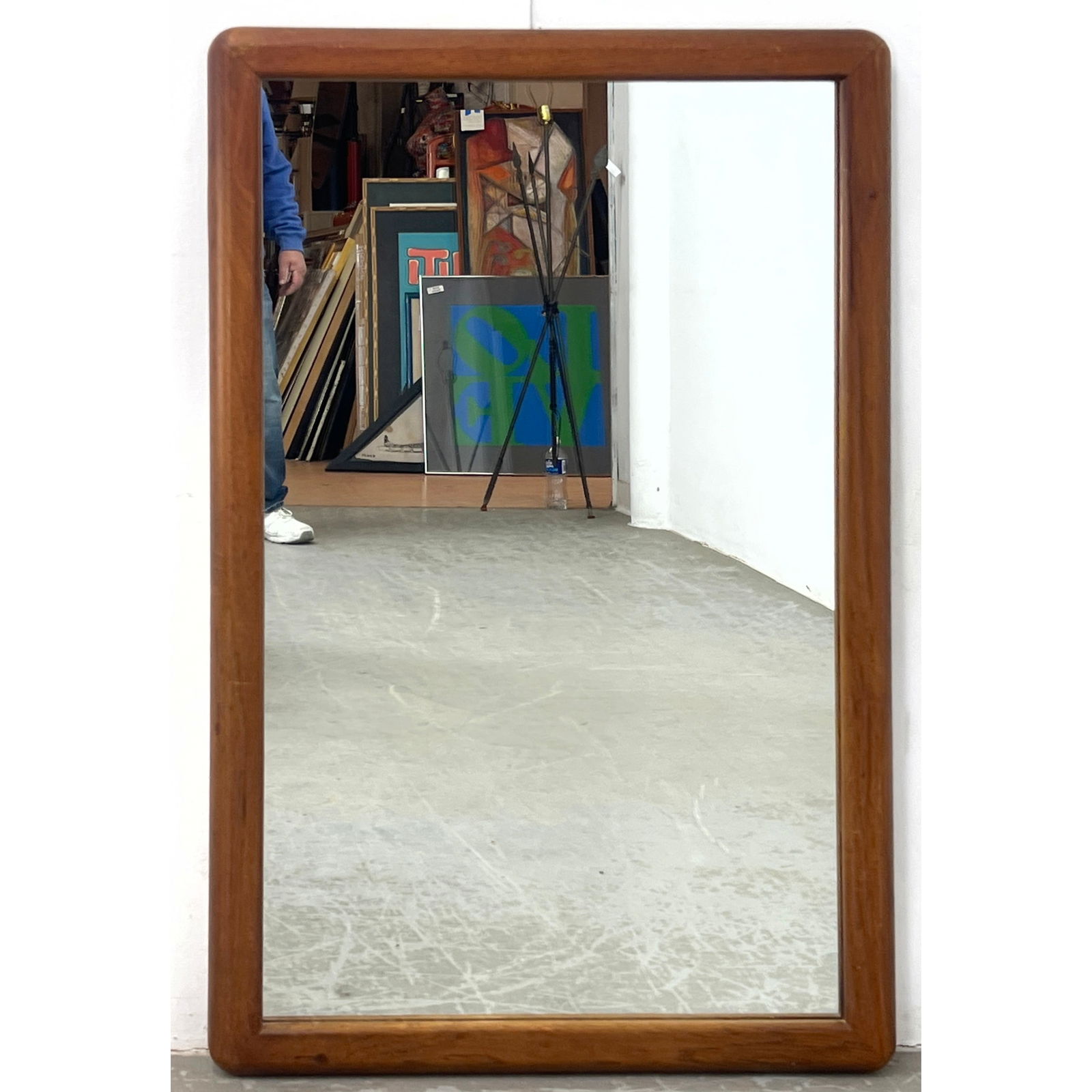 Danish Modern Teak Wall Mirror. (1 of 6)