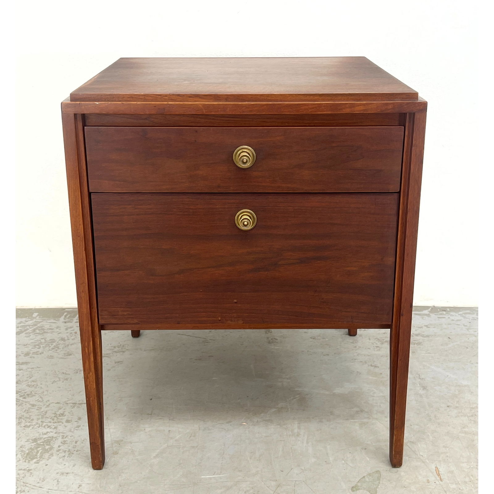 Widdicomb side table with 2 drawers. (1 of 9)