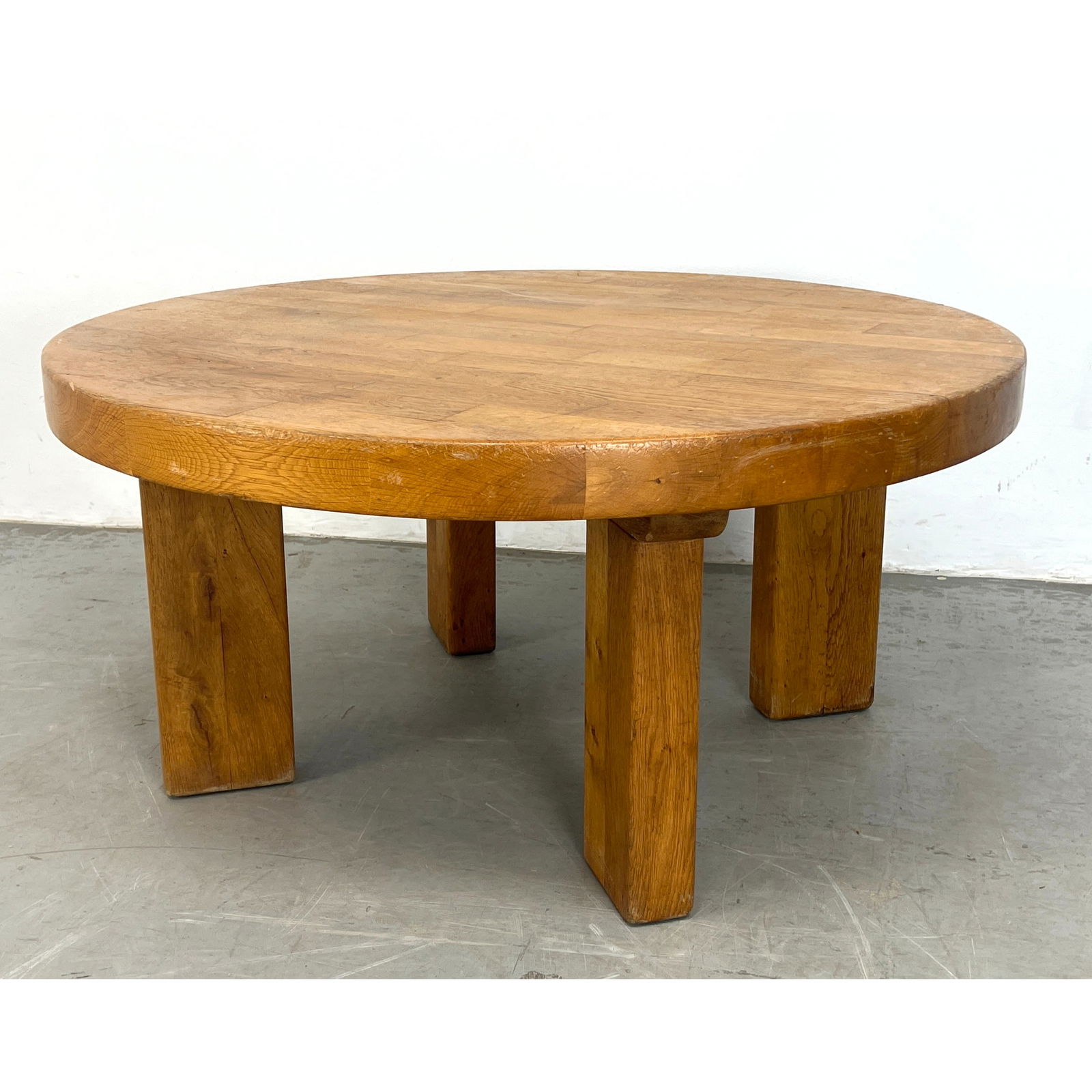 Dutch solid Oak Heavy Coffee Table. (1 of 7)