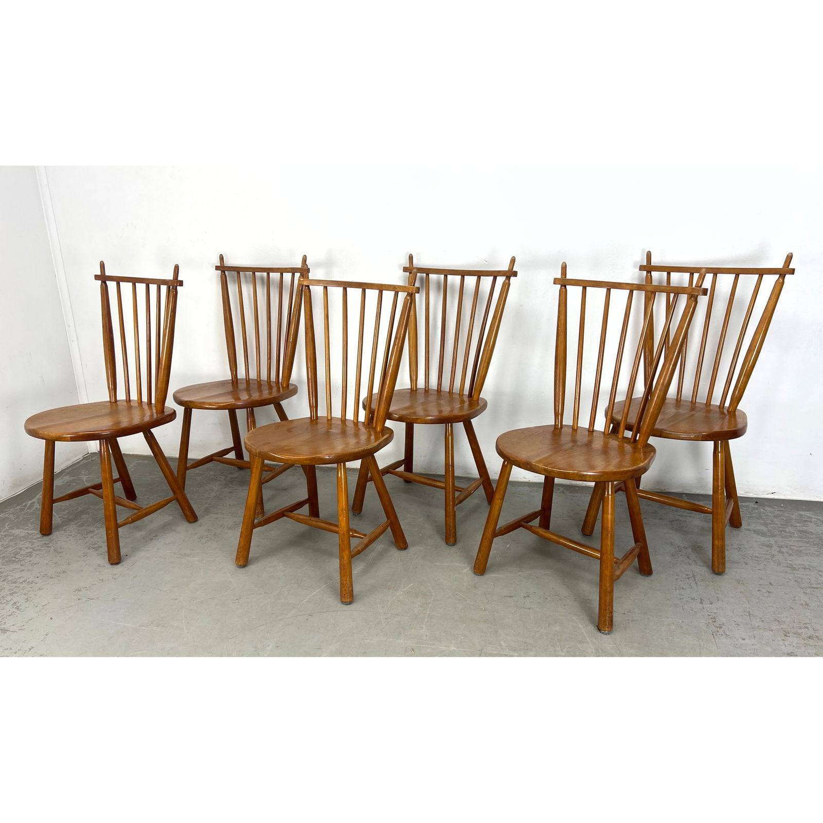 Set 6 De Ster Gelderland (Netherlands) Dining Chairs. (1 of 13)