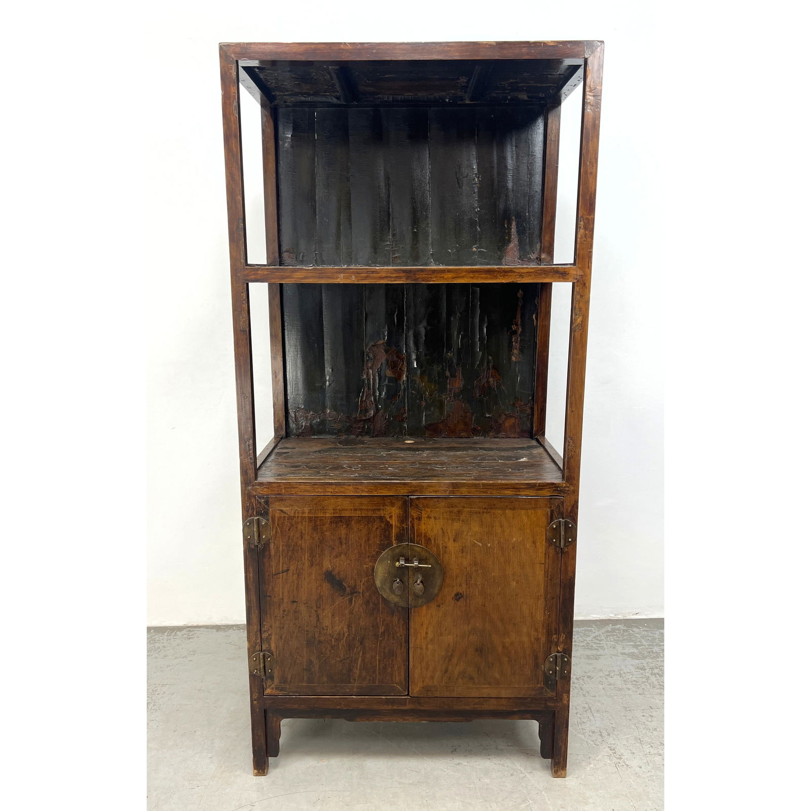 Chinese Qing Dynasty Style Display Cabinet, in a traditional East Asian style. (1 of 8)
