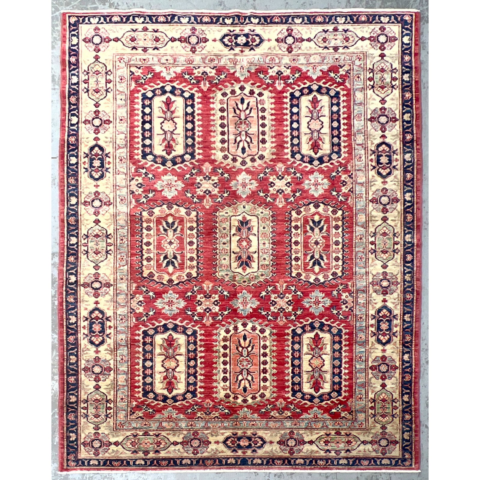 4'11 X 6'8 Handmade Oriental Carpet Rug. Kazak. (1 of 7)