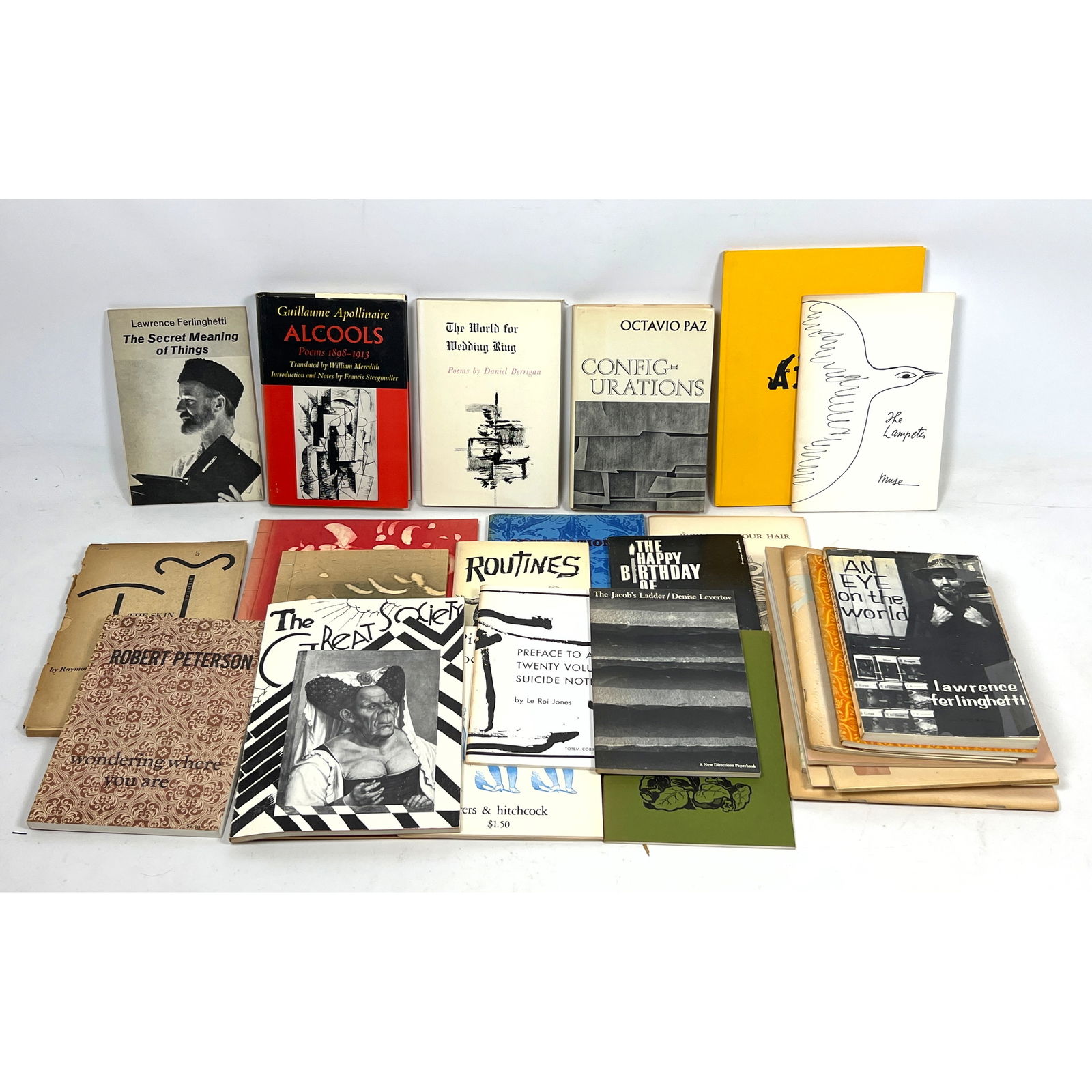 Large Lot Poetry Books and And Small Printings. modernist and experimental poetry, featuring promine (1 of 8)