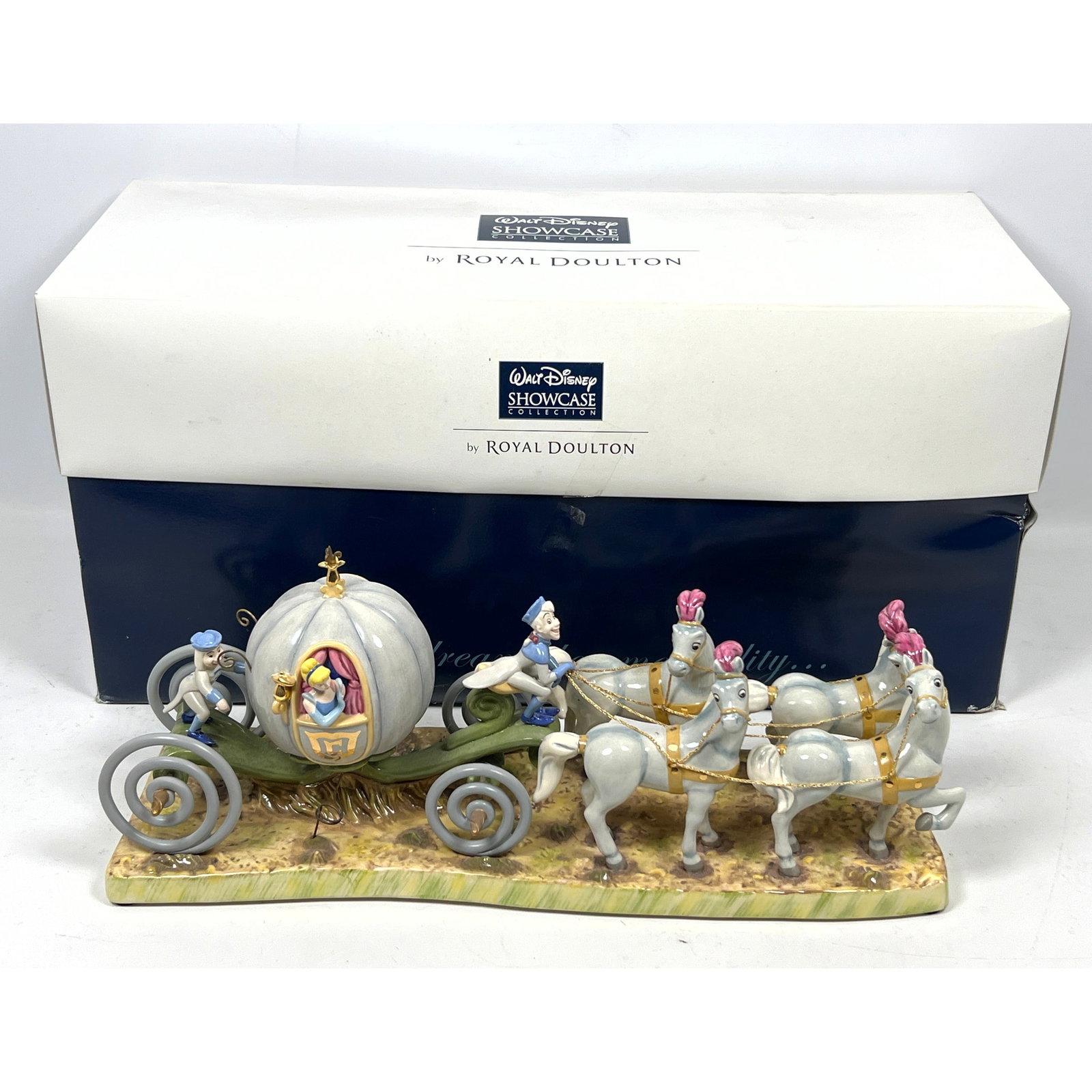 WALT DISNEY Showcase Collection by ROYAL DOULTON. "Cinderella off to the Ball". Box. Limited Edition (1 of 13)