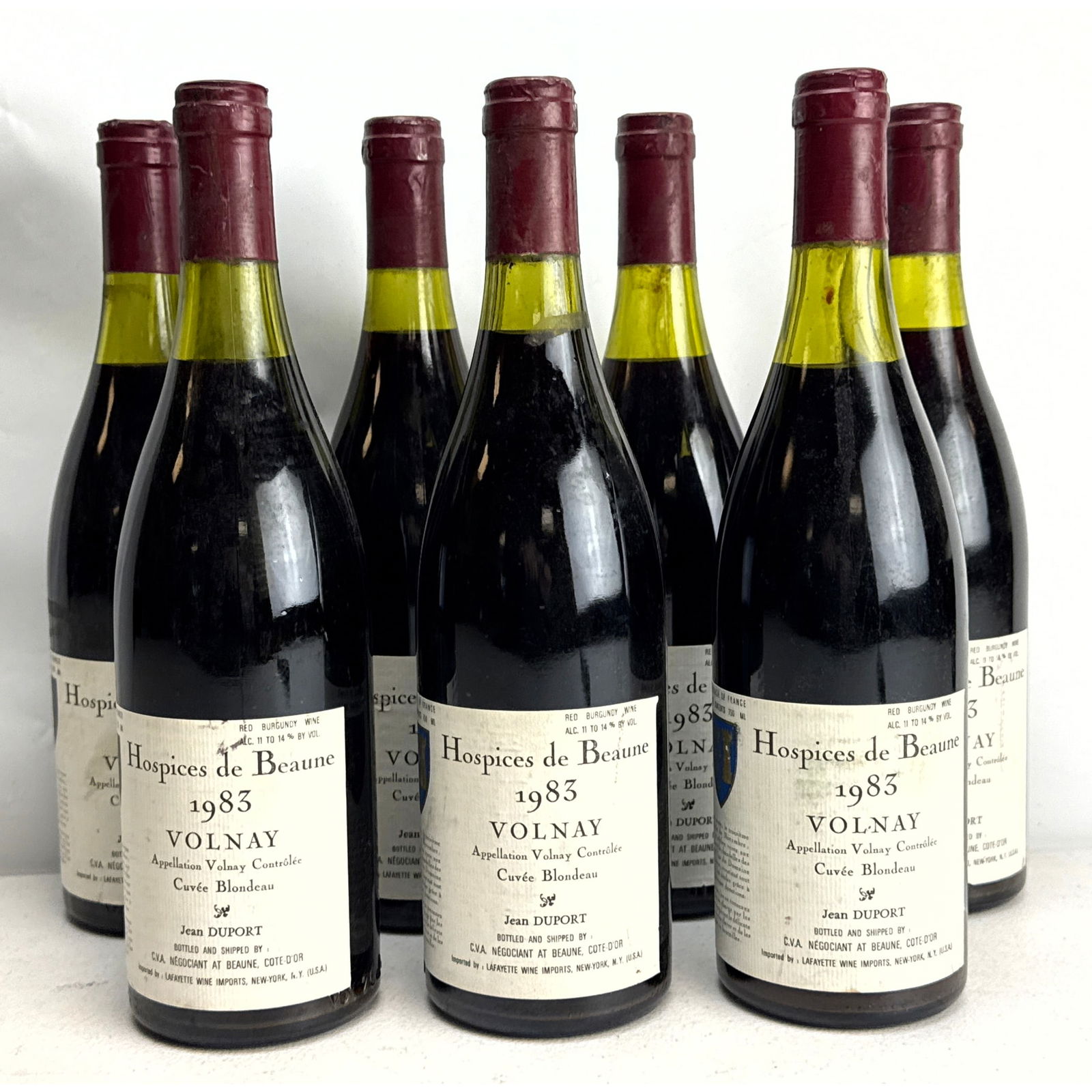 7 bottles of 1983 Hospices de Beaune Volnay Premier Cru Cuvee Blondeau (1 of 5)