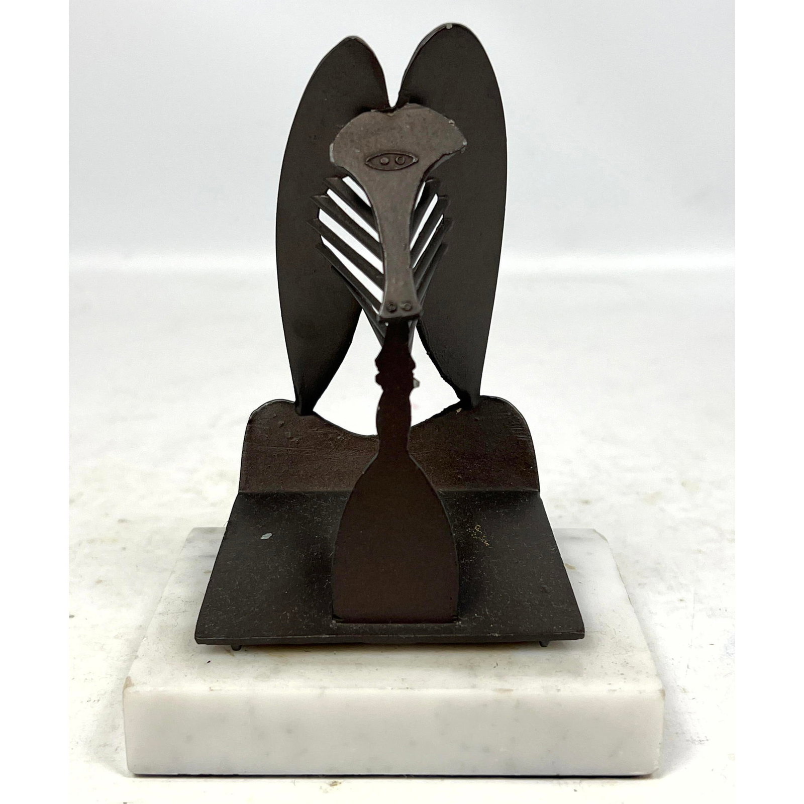 Pablo Picasso Model of Chicago Horse Sculpture. Marked 1967 Chgo . Bldg. Comm. Marble base (1 of 8)