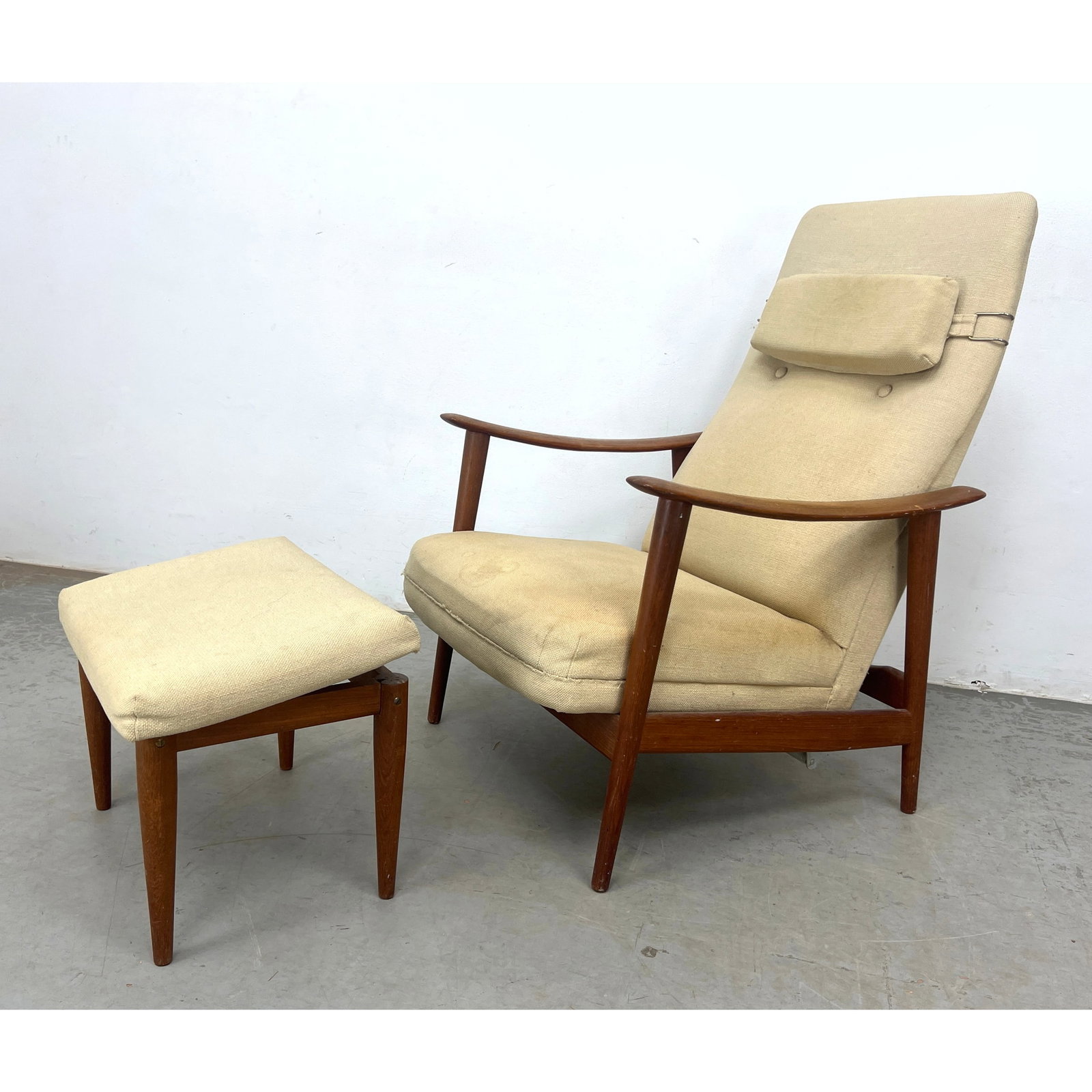 Arnt Lande for Stokke Lounge Chair and Ottoman. Vintage Mid Century Modern (1 of 9)