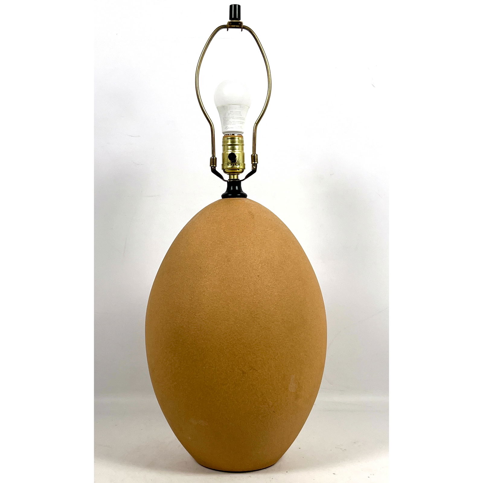 Vintage Mid Century Textured Glazed Ceramic Egg Lamp. Possibly Lotte Bostlund (1 of 10)