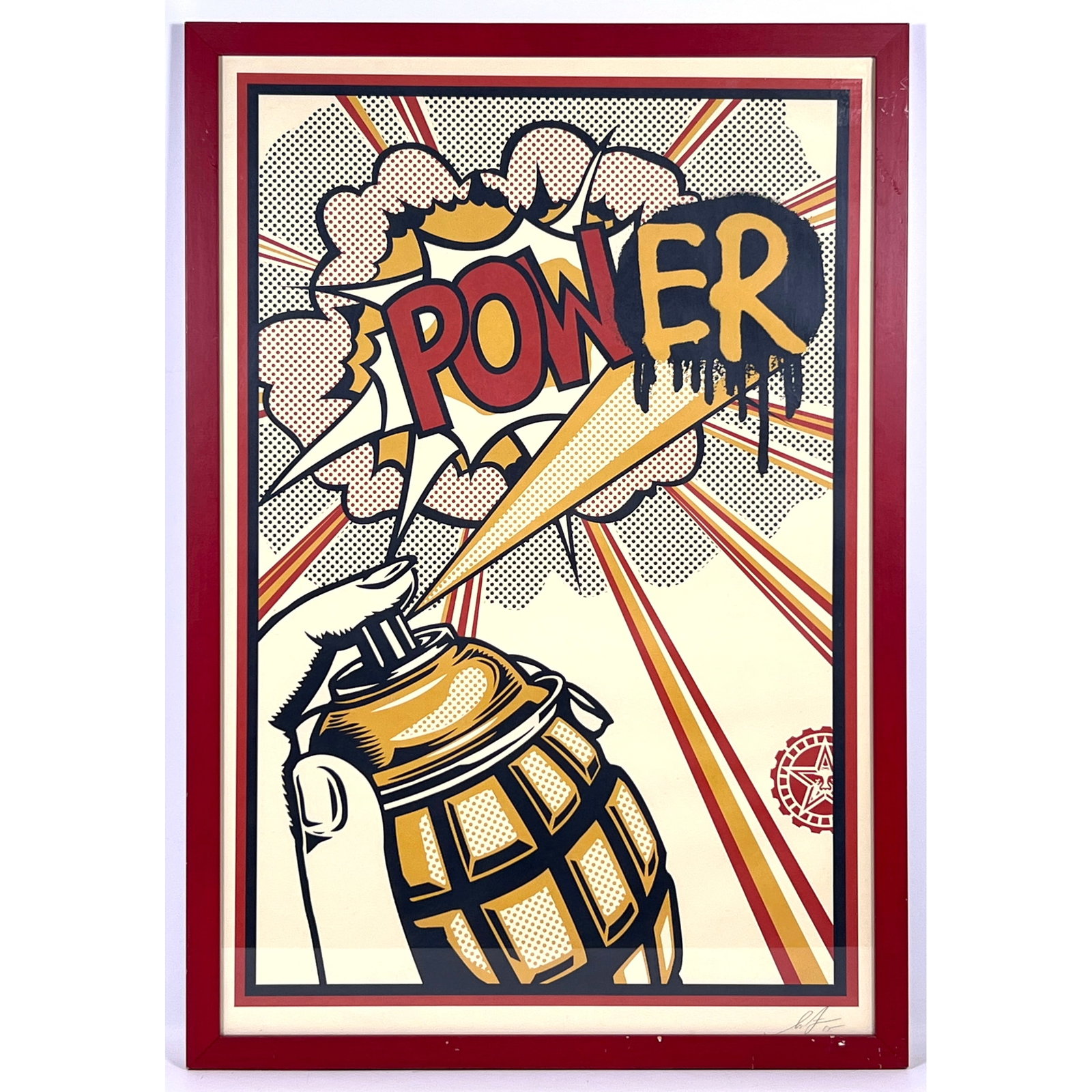 Shepard Fairey POW(ER) 2013 Original Lithograph Hand Signed (1 of 8)