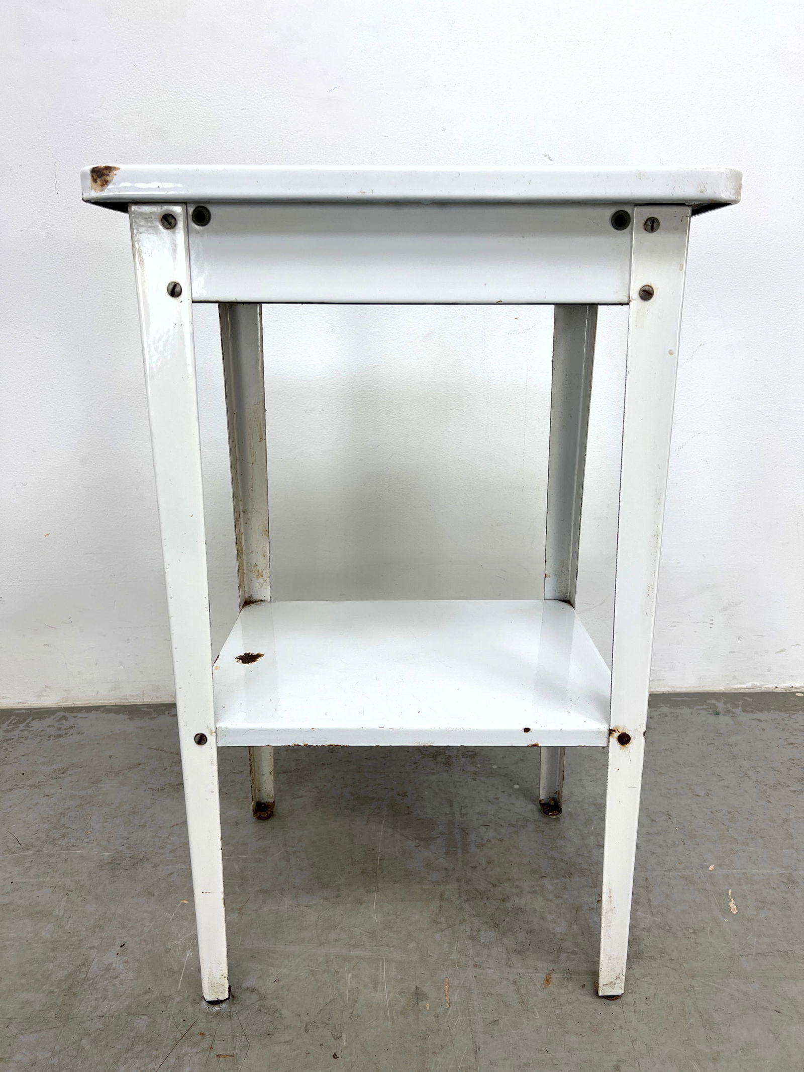 2pcs Industrial Design. Work table and drafting stool. - 4