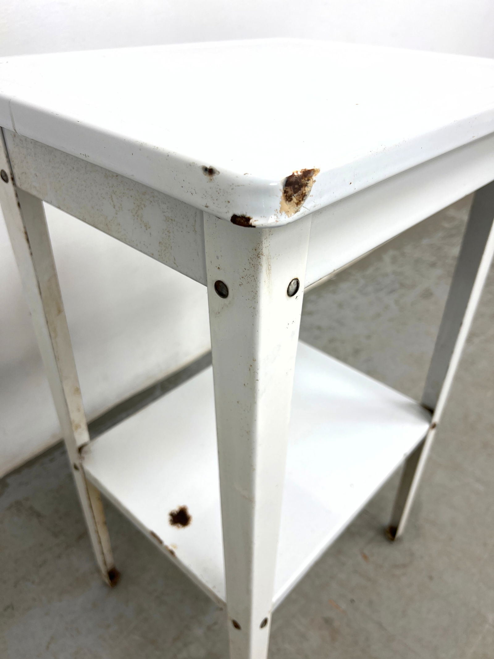 2pcs Industrial Design. Work table and drafting stool. - 5