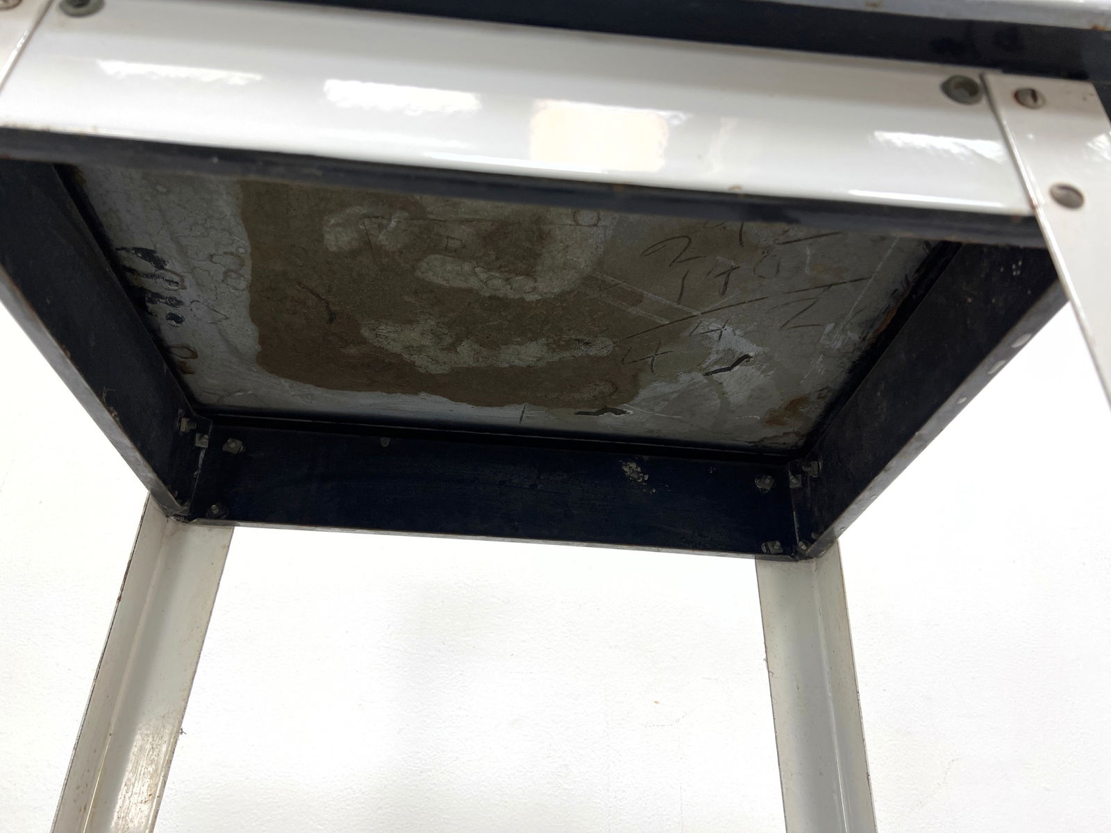 2pcs Industrial Design. Work table and drafting stool. - 7