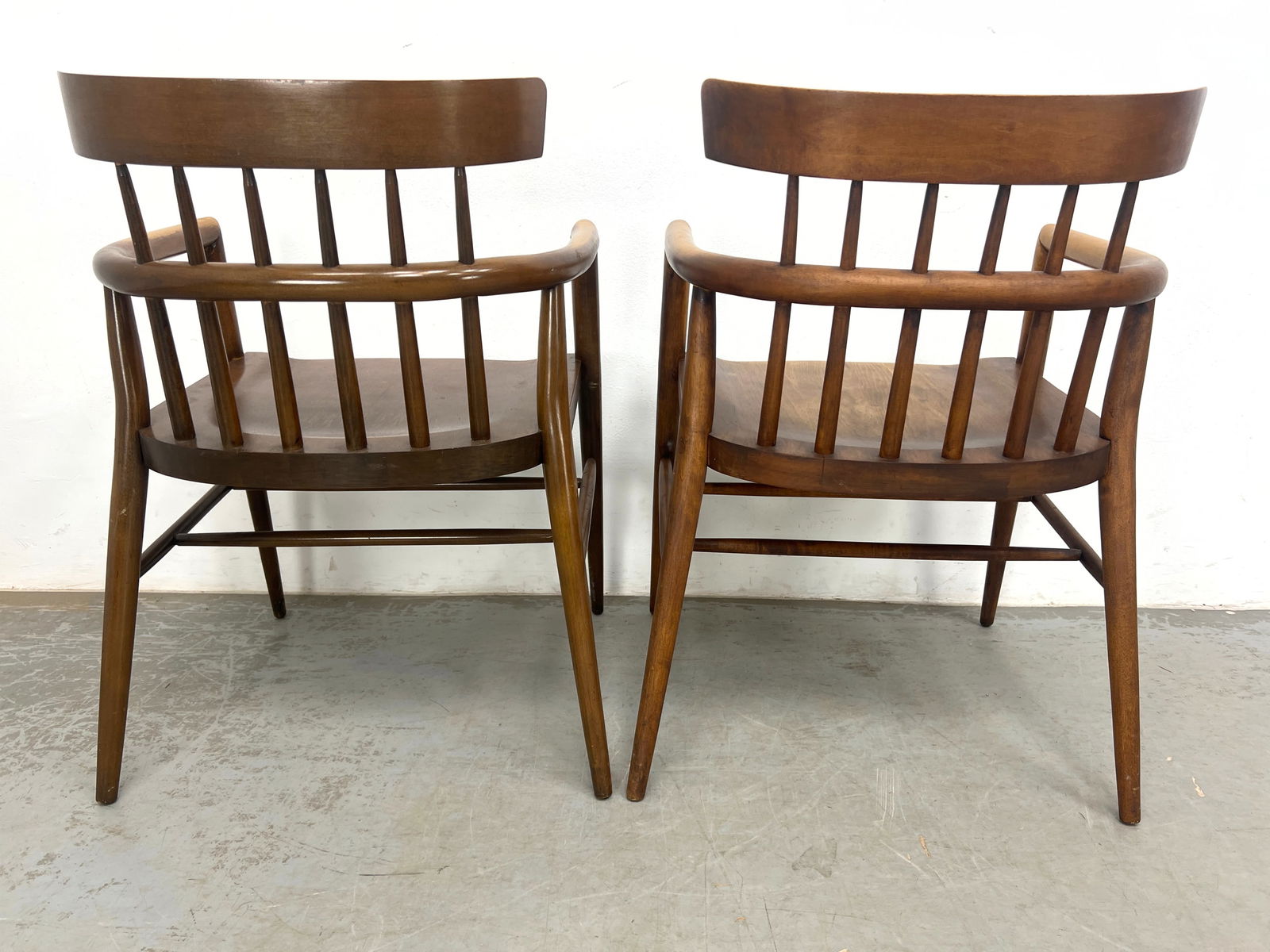 Paul McCobb Planner Group Solid Maple Spindle Back Armchairs, - 5