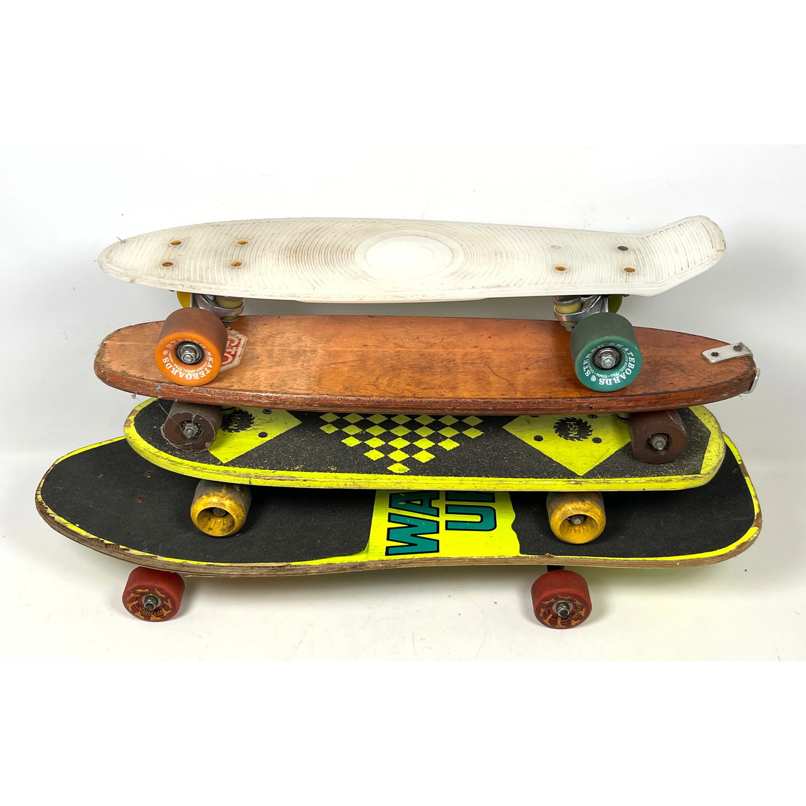4pcs Vintage Skateboards (Nash, Variflex) and Stereo, GTO, Acrylic Skateboard (1 of 15)