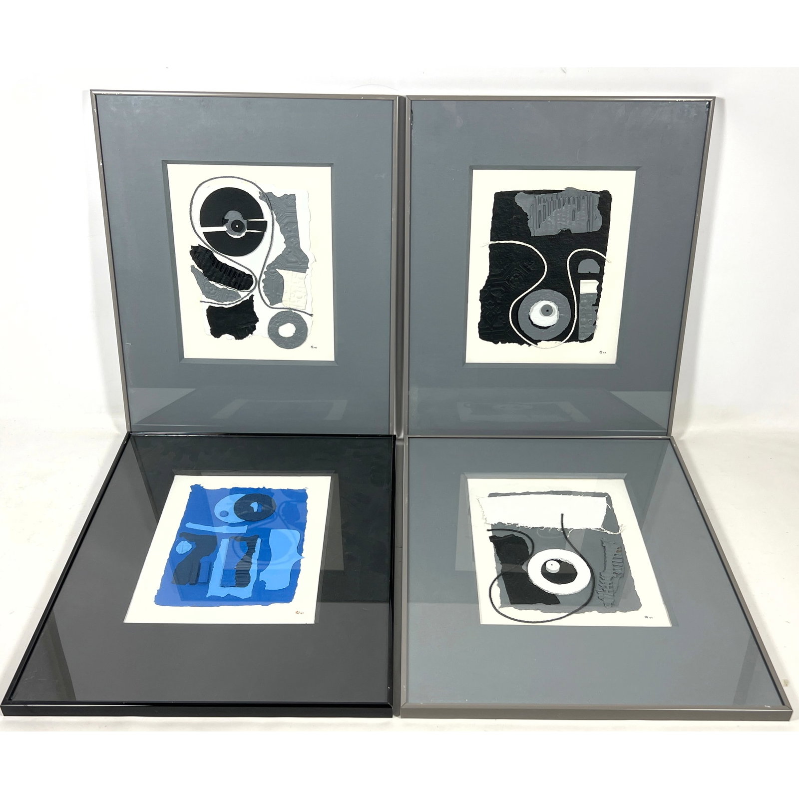 Set 4 Morris Blackman Mixed Media Assemblage Art. (1 of 18)